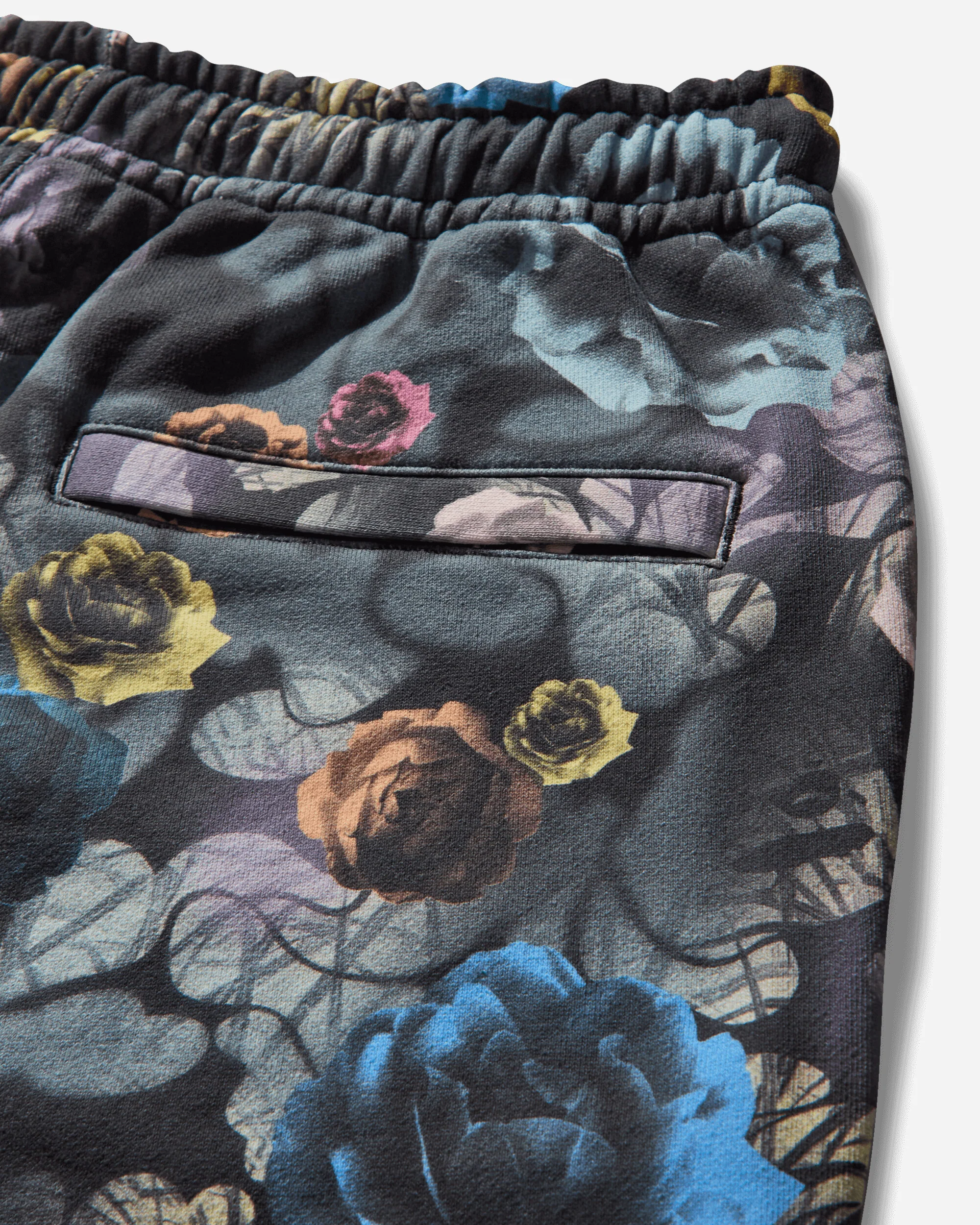 Men's Floral Camo Sweatpants Black - Image 4