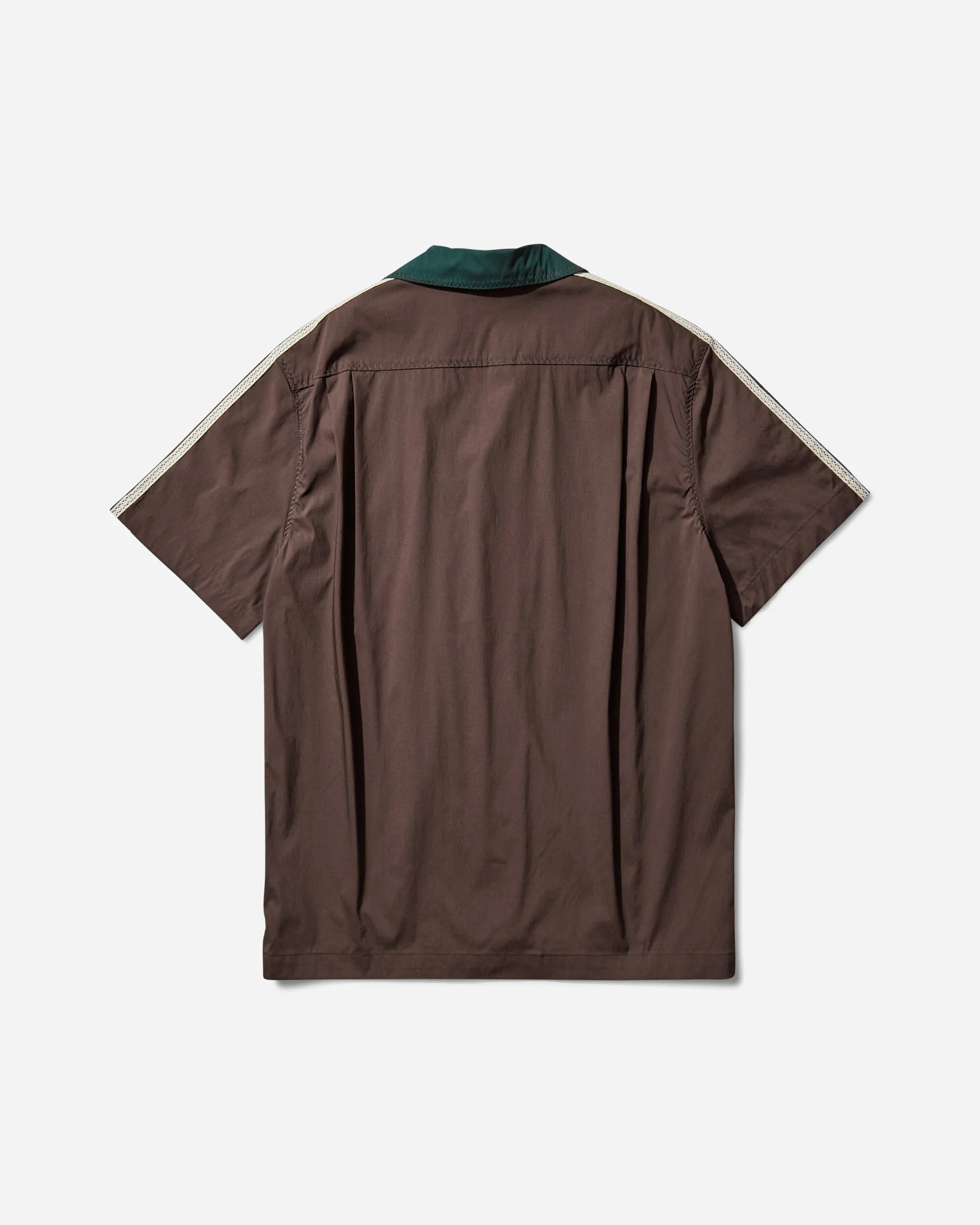 CLOT by Edison Chen Bowling Shirt Green Night / Dark Brown - Image 2