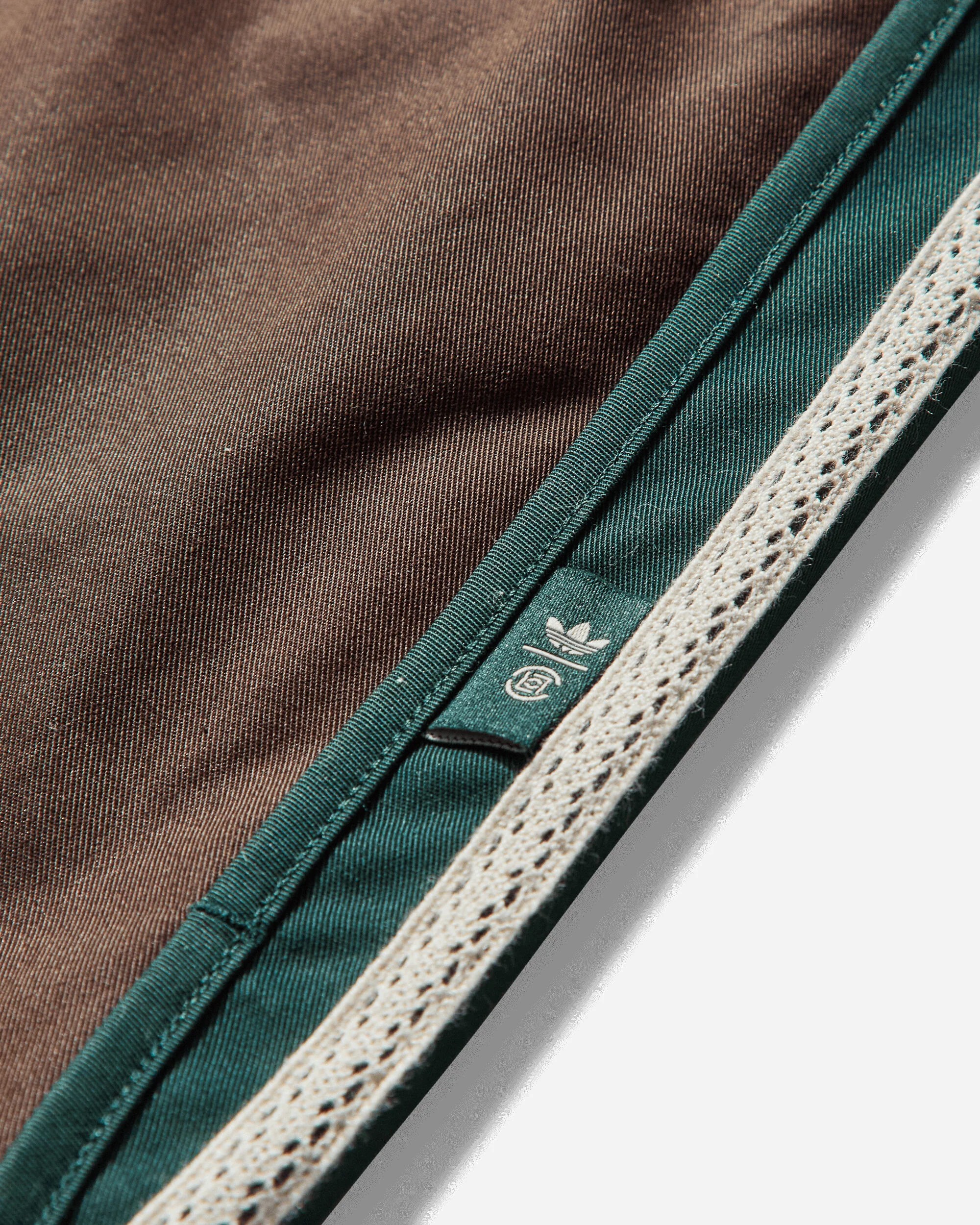 CLOT by Edison Chen Sprinter Shorts Green Night / Dark Brown - Image 4