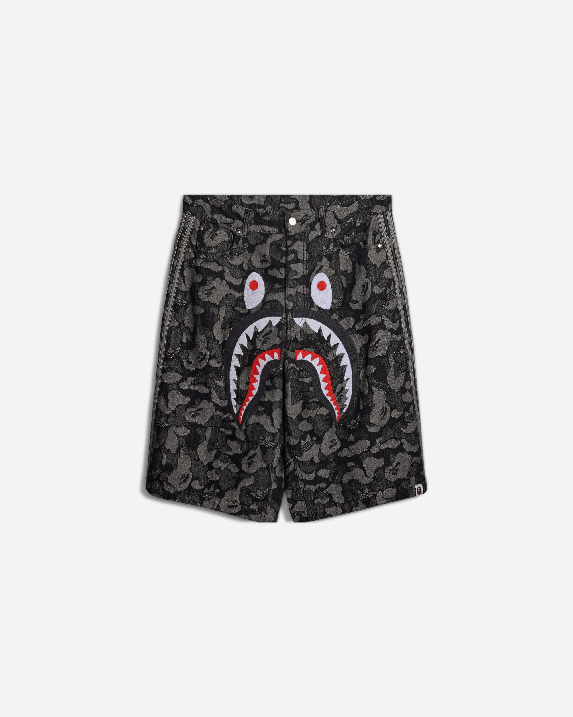 BAPE Shark Denim Jorts Black