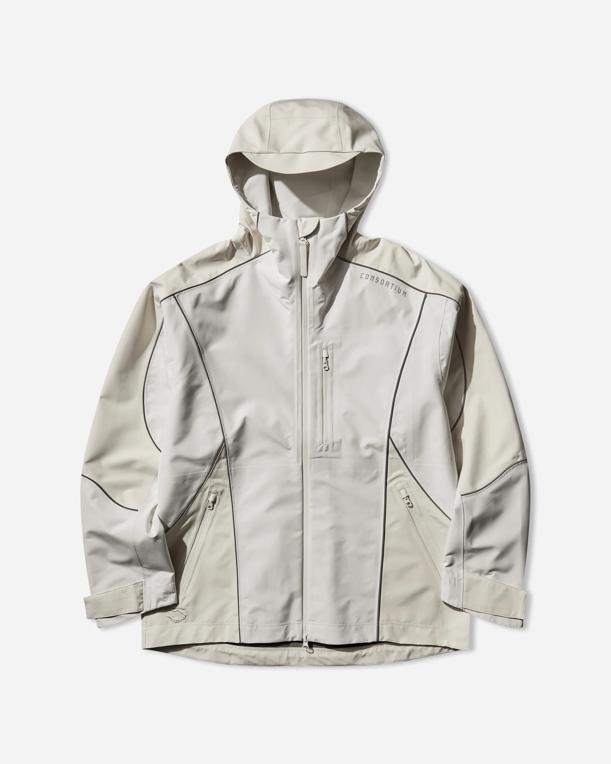 Men's Consortium Shell Jacket Chalk White