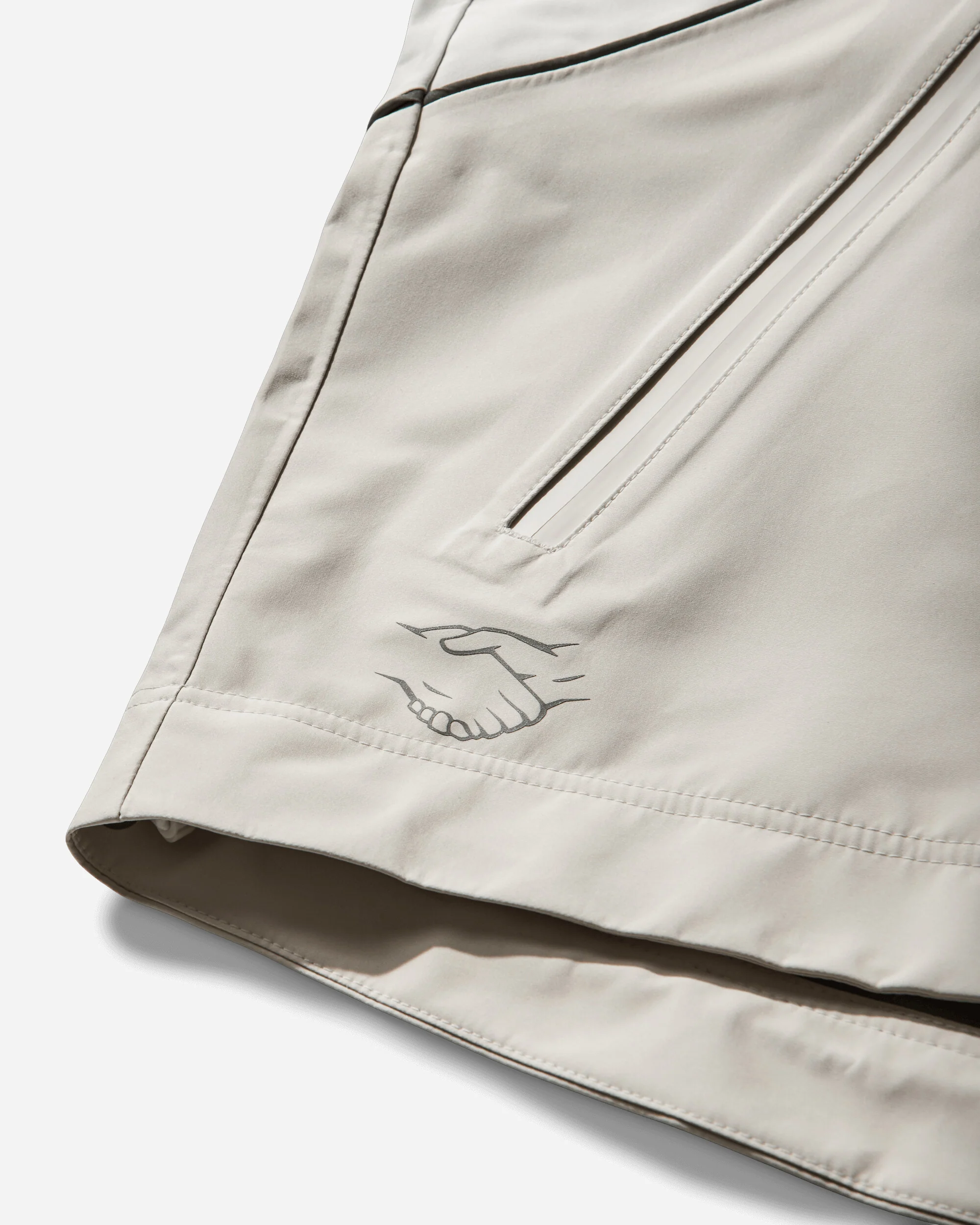 Men's Consortium Shell Jacket Chalk White - Image 4