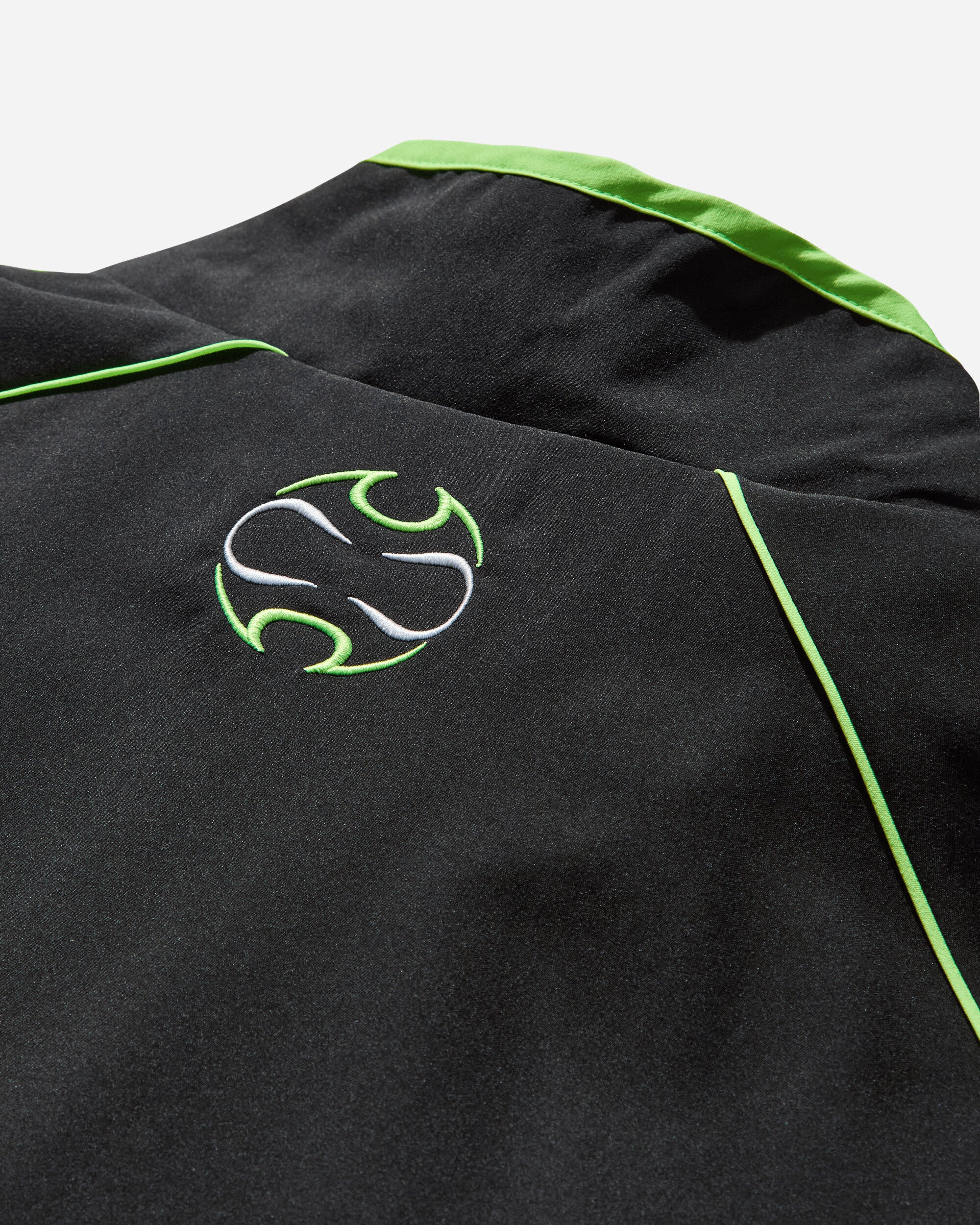 Men's Teamgeist Adicolor Track Top Black / Signal Green - Image 4
