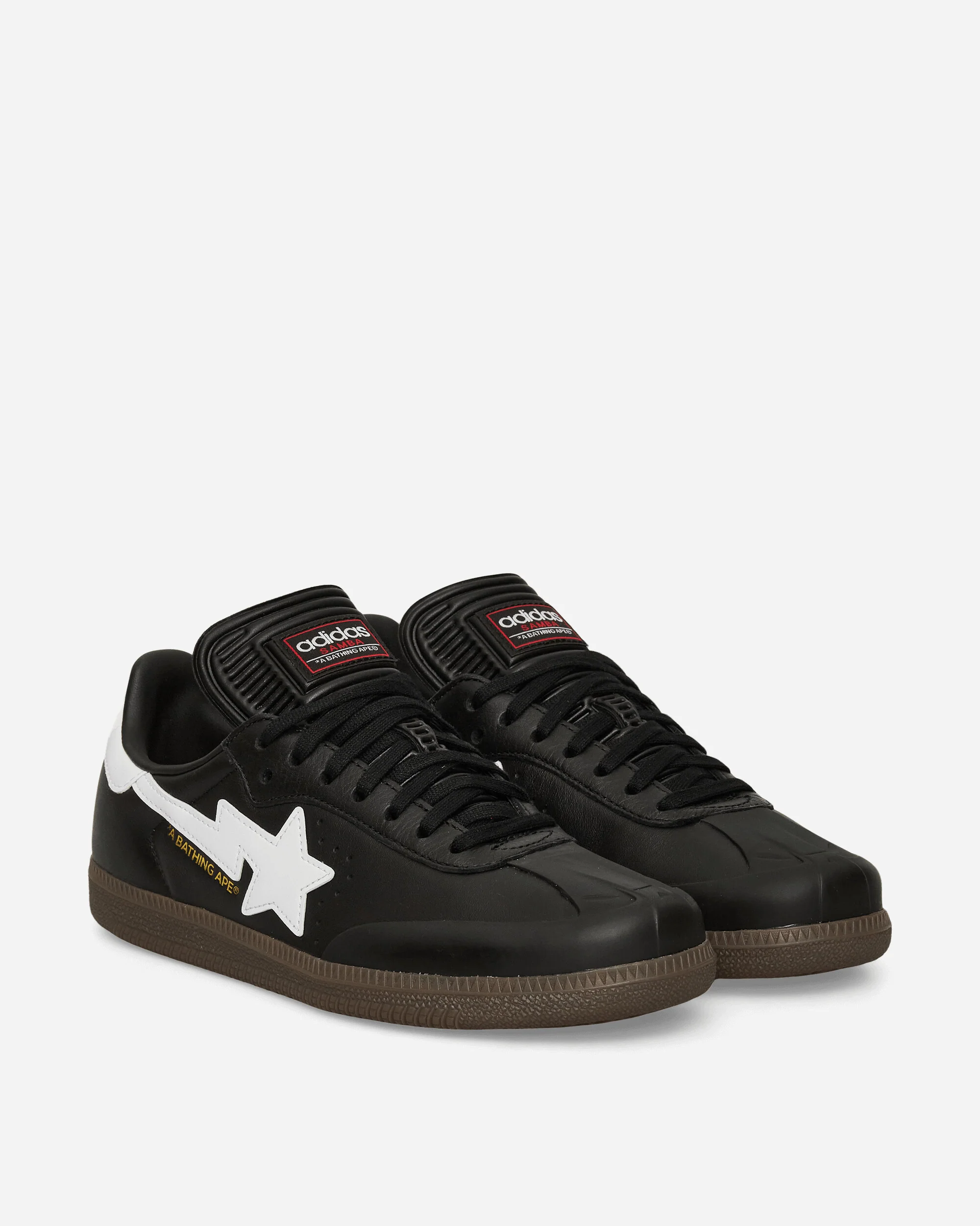 BAPE Samba Sneakers Core Black / Cloud White - Image 2