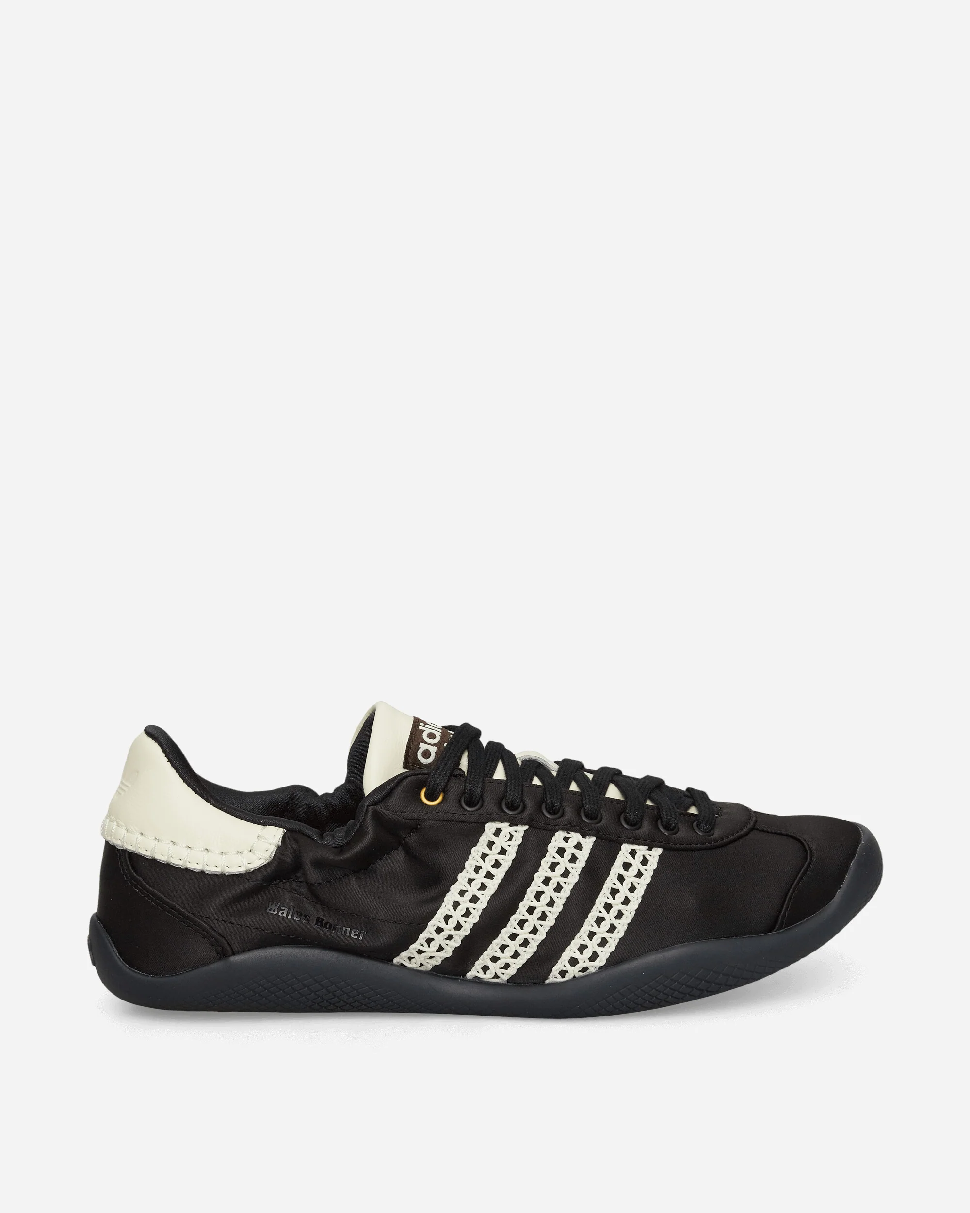 Wales Bonner Karintha Lo Satin Sneakers Core Black / Cream White