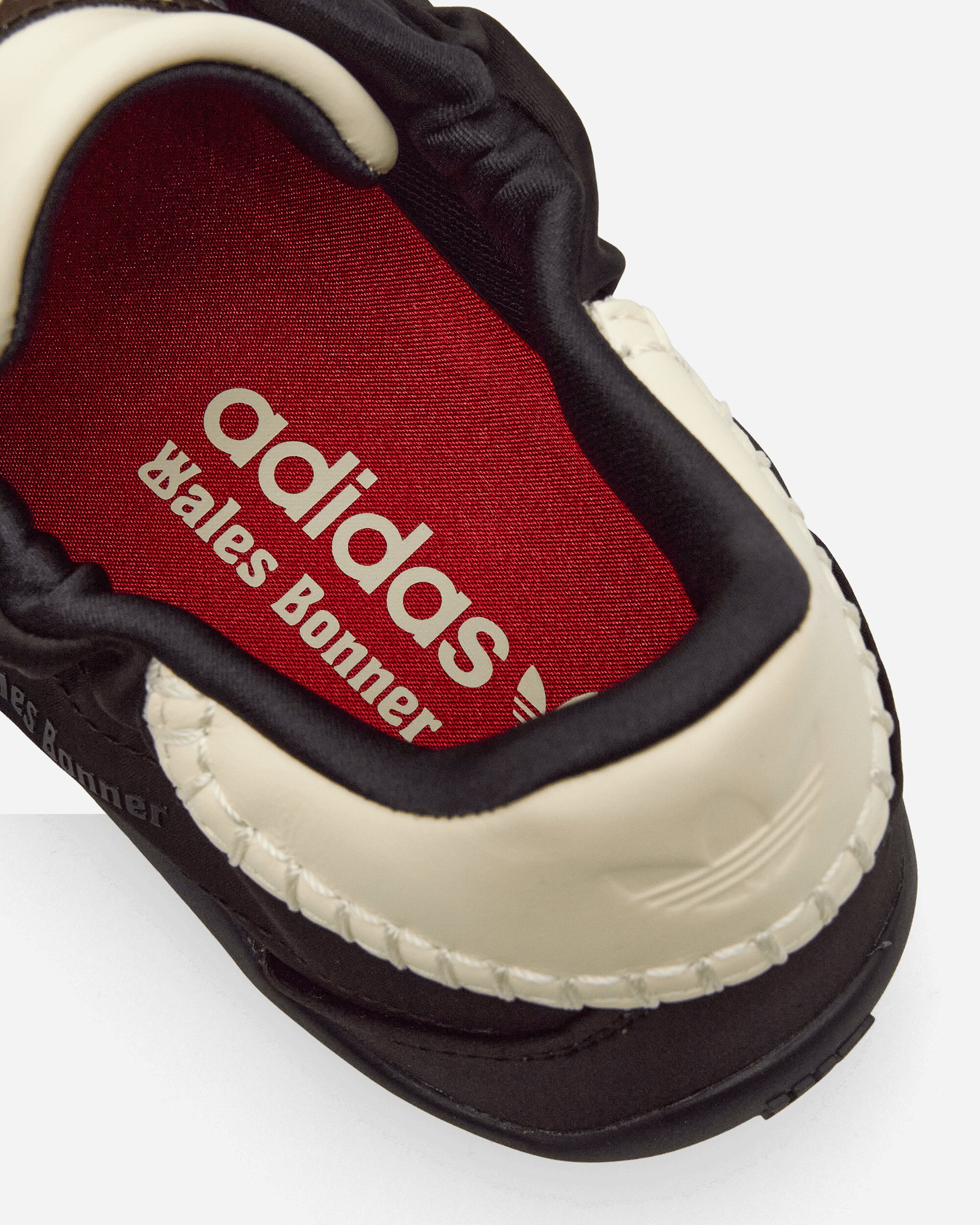 Wales Bonner Karintha Lo Satin Sneakers Core Black / Cream White - Image 7