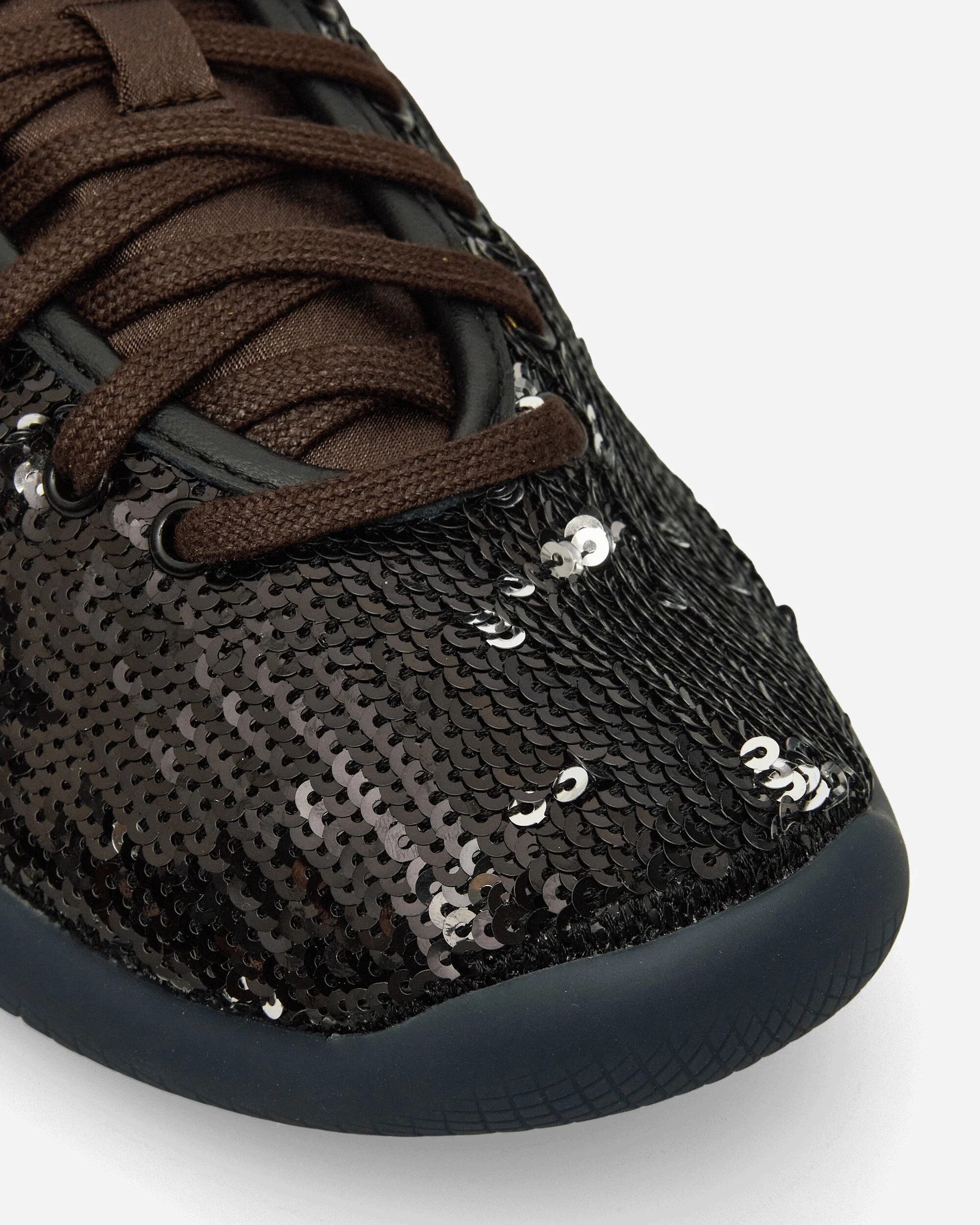 Wales Bonner Karintha Sequin Sneakers Core Black / Silver Metallic - Image 6
