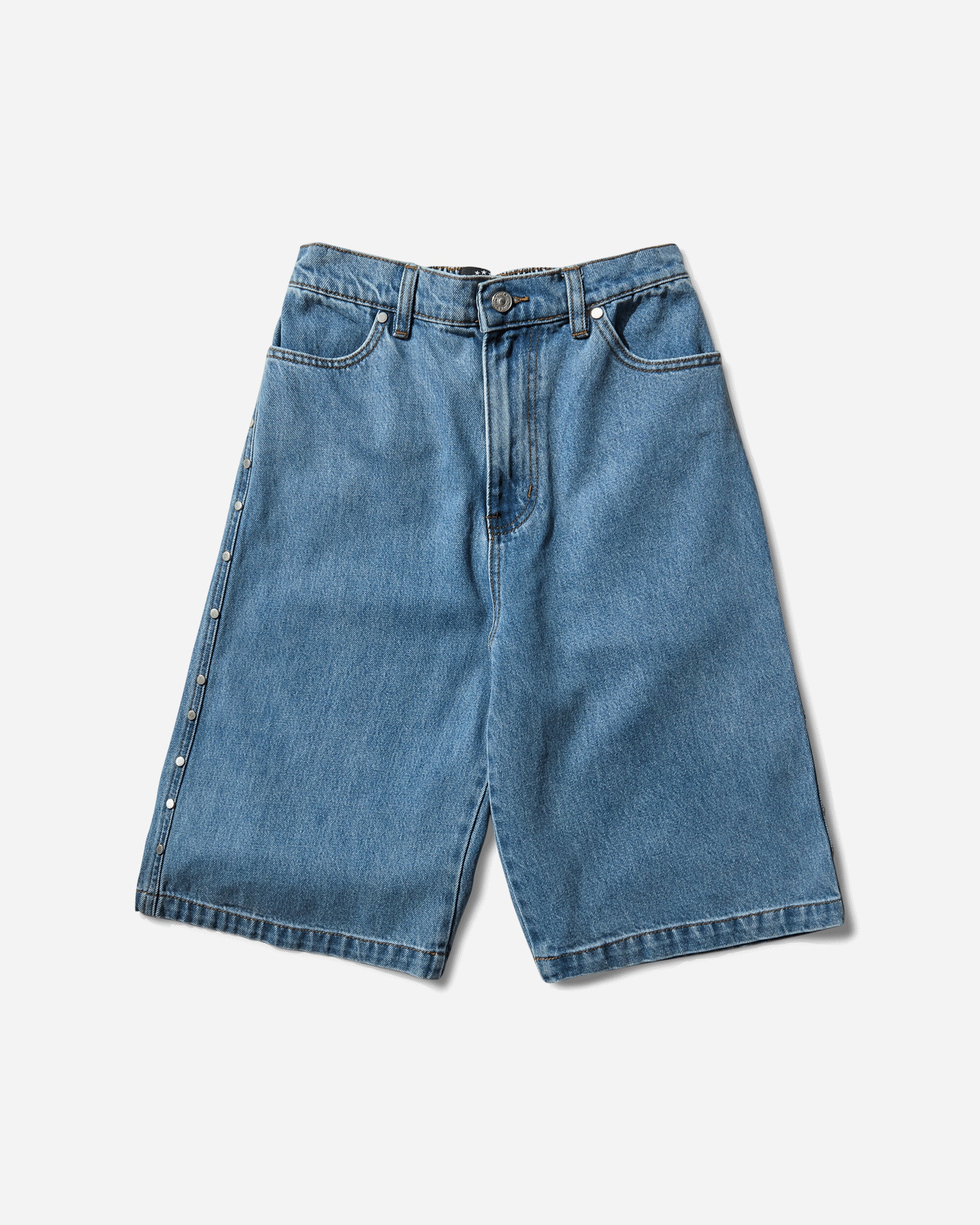 Men's Studded Wide Shorts Blue