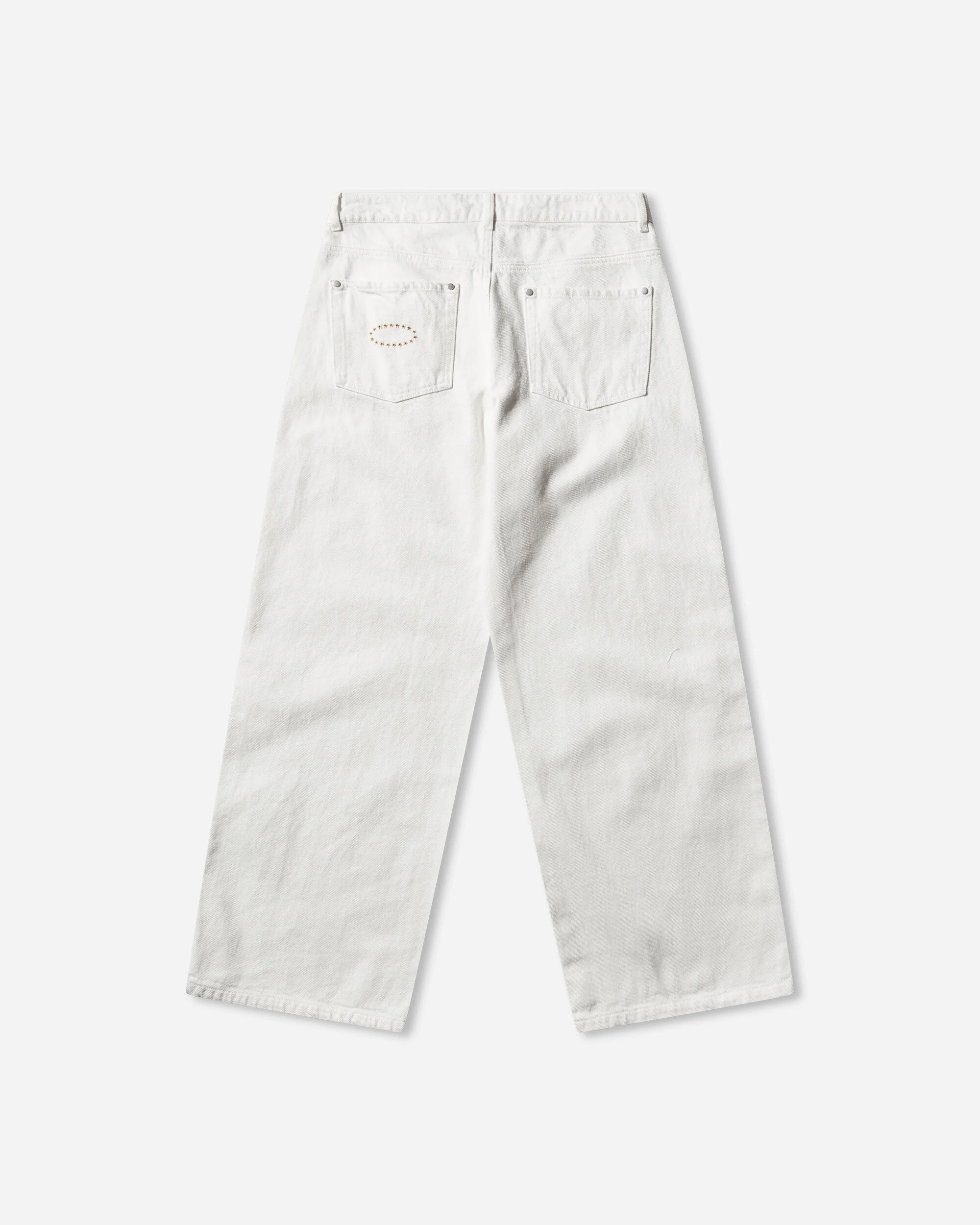 Super Baggy Studded Pants White - Image 2