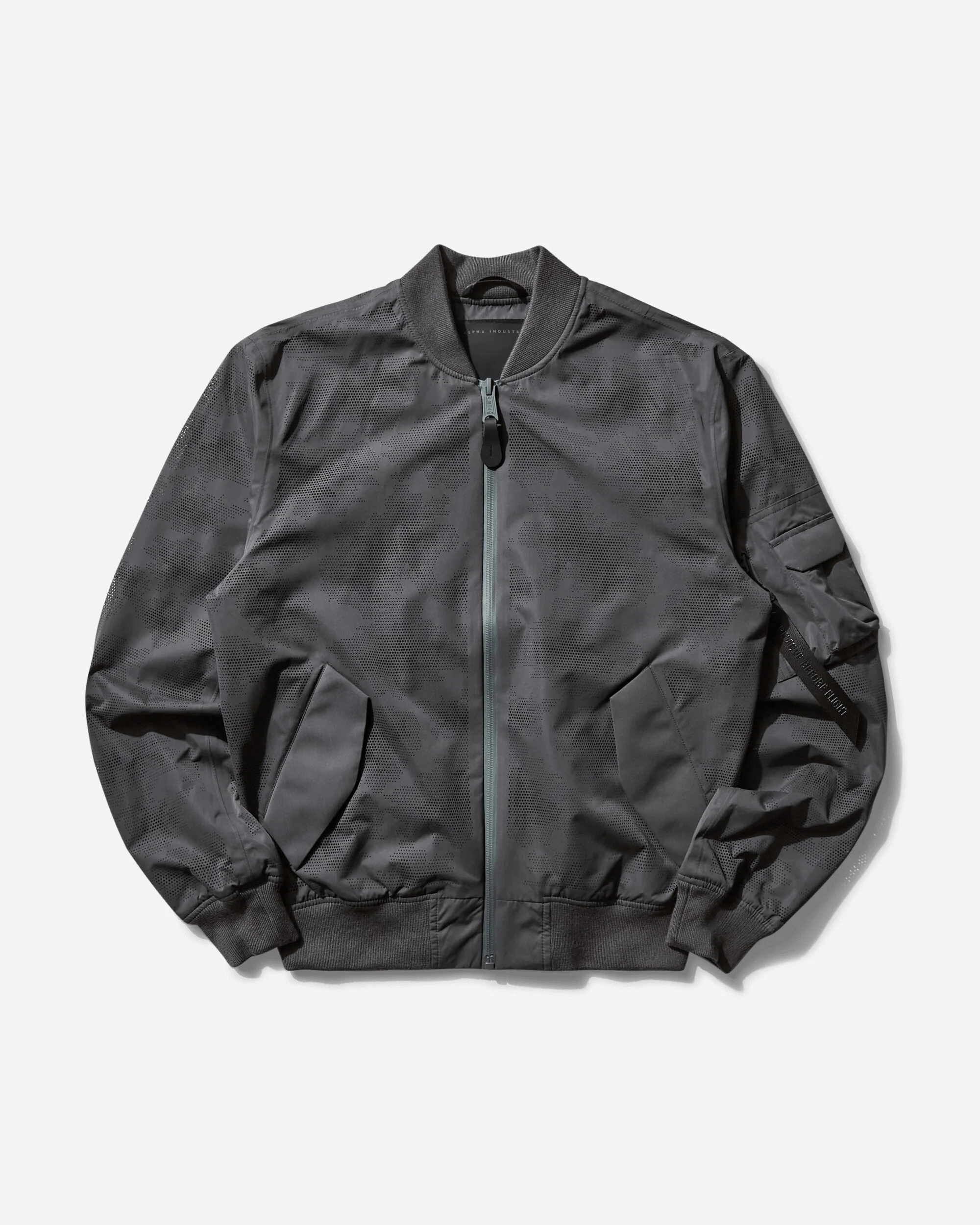 Men's UV L-2B Laser Cut Flight Jacket Charcoal