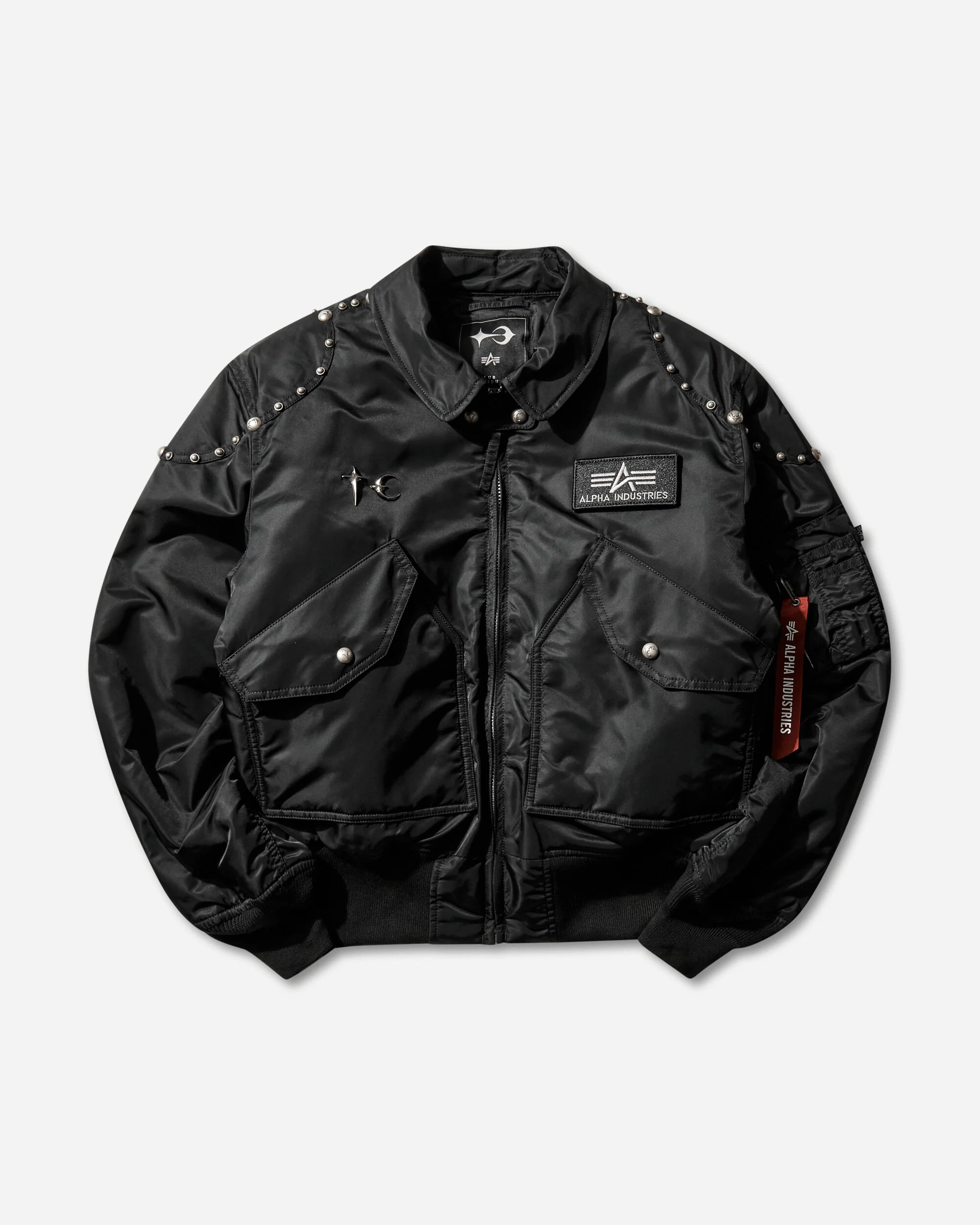 Thug Club CWU 45/P Rivet Flight Jacket Black