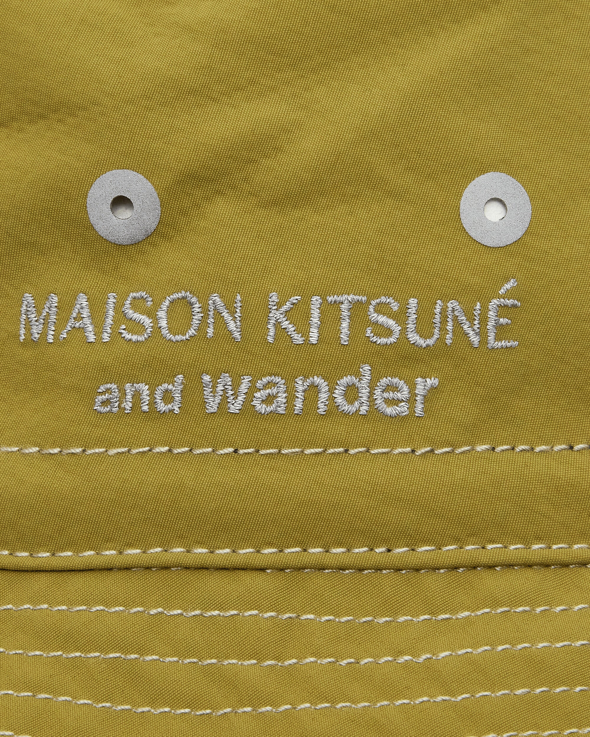 Maison Kitsuné Nylon Hat Green - Image 7