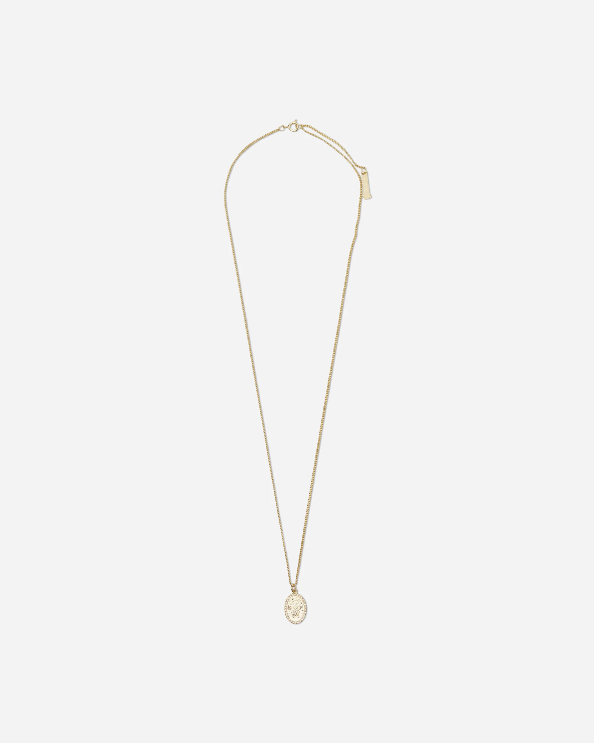 Fly Paved Pendants Chain Necklace Gold