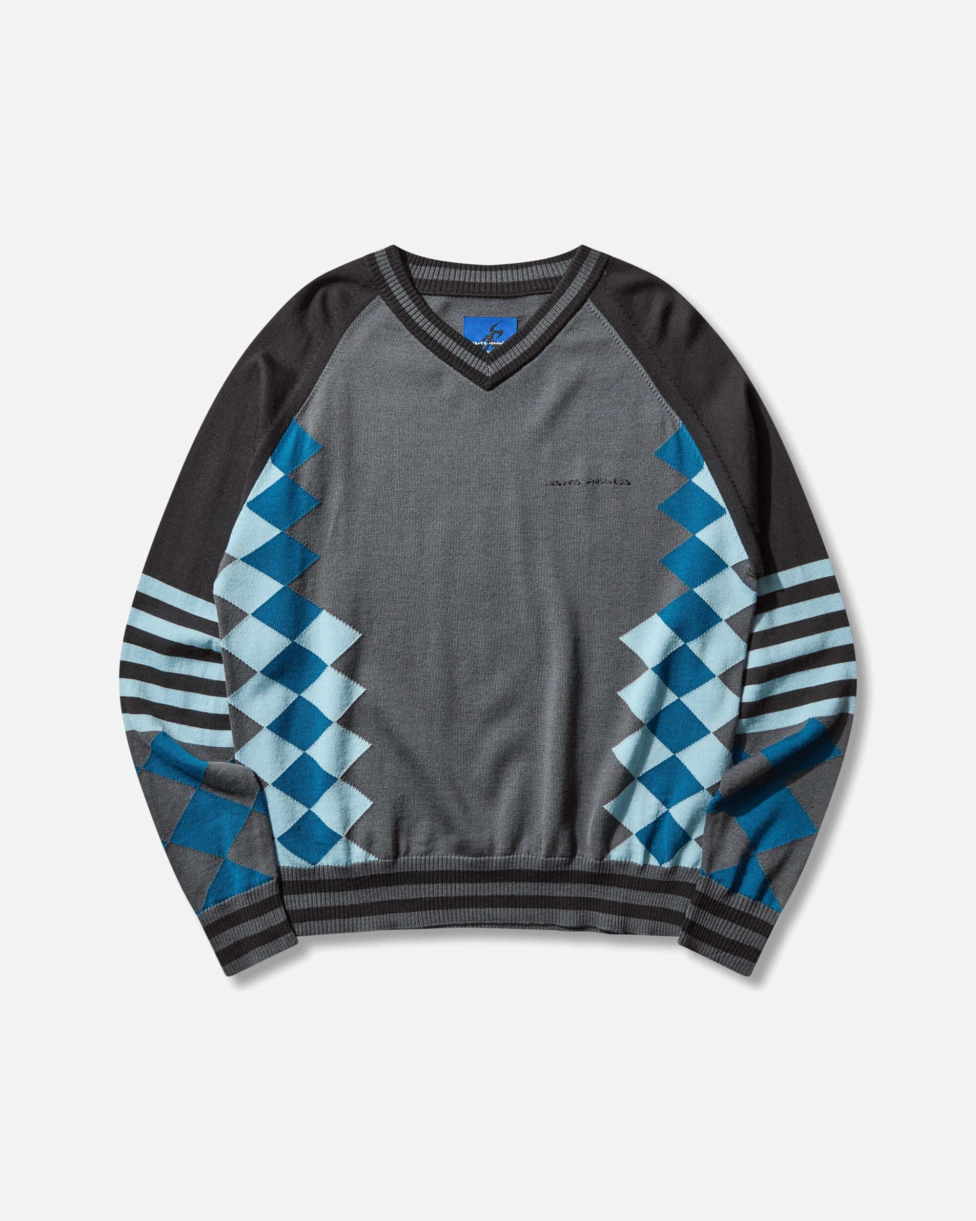 Novalis Laricoid Knit Jumper Anchor Grey / Sky