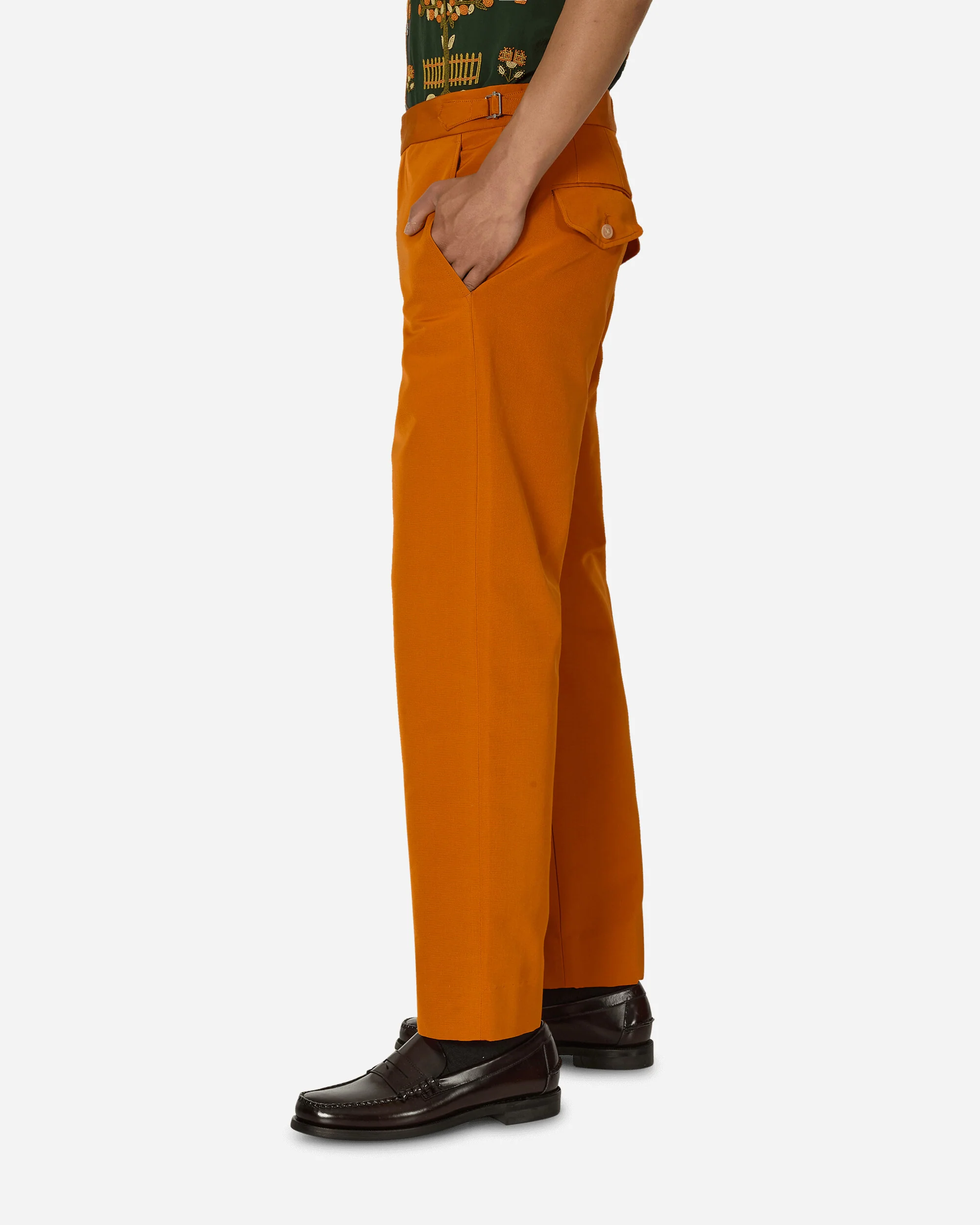Ginger Faille Trousers Orange - Image 2