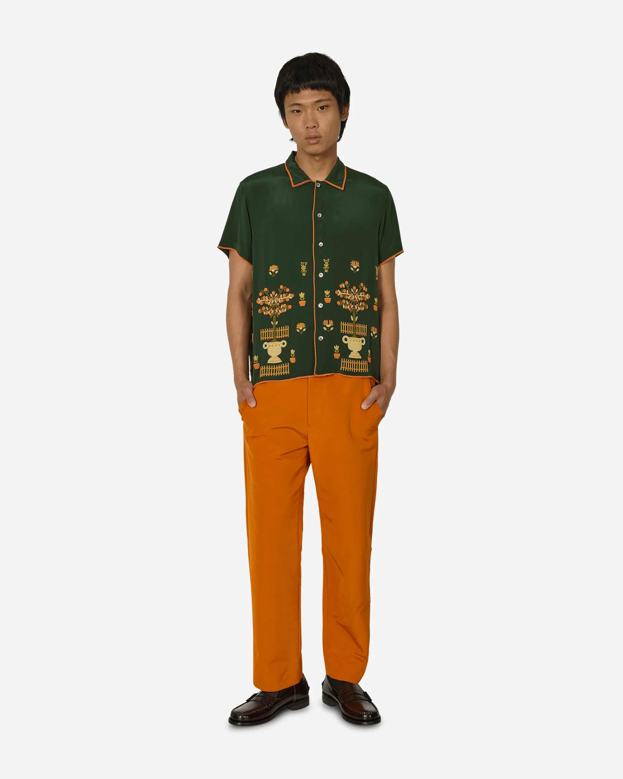 Ginger Faille Trousers Orange - Image 4