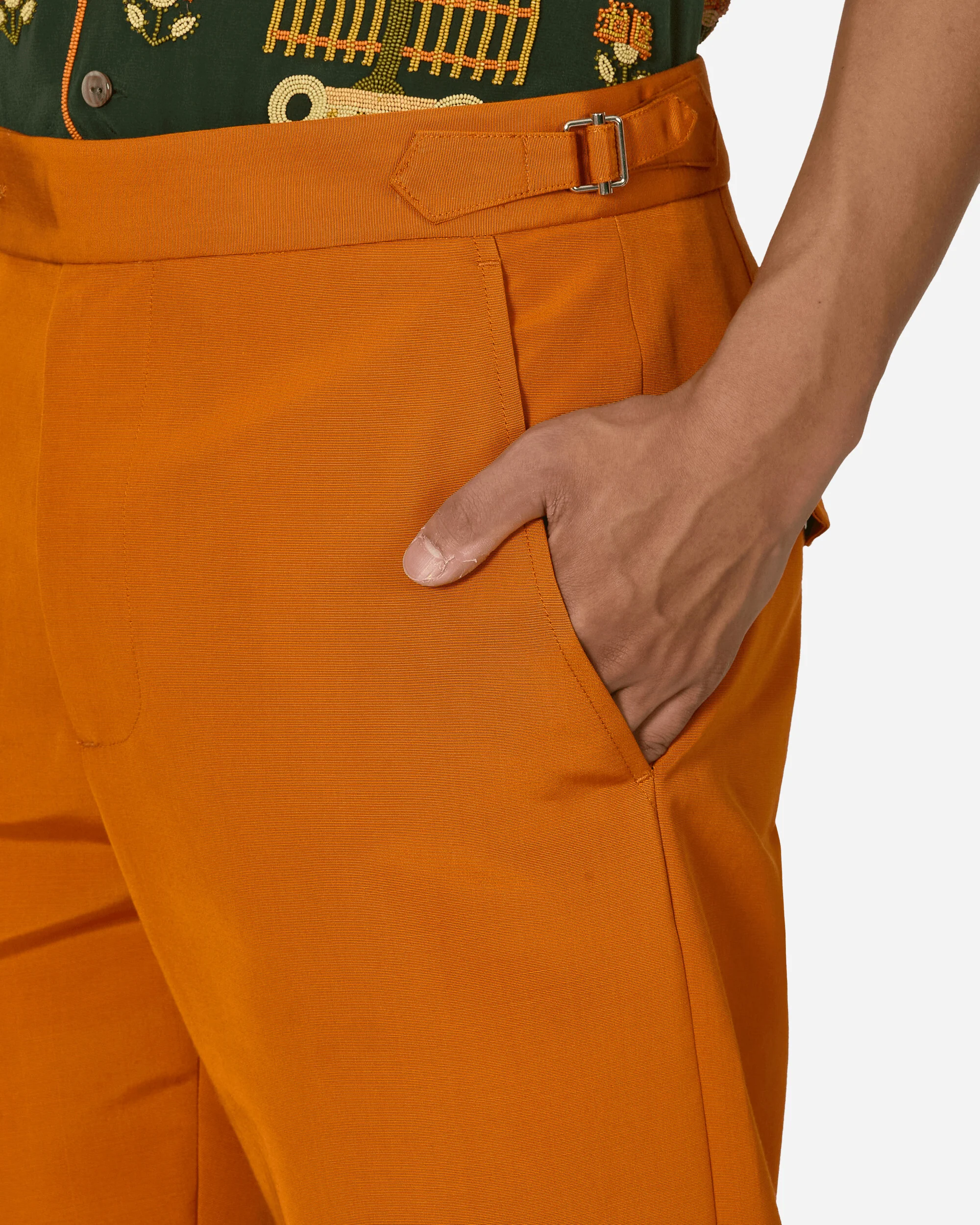 Ginger Faille Trousers Orange - Image 5