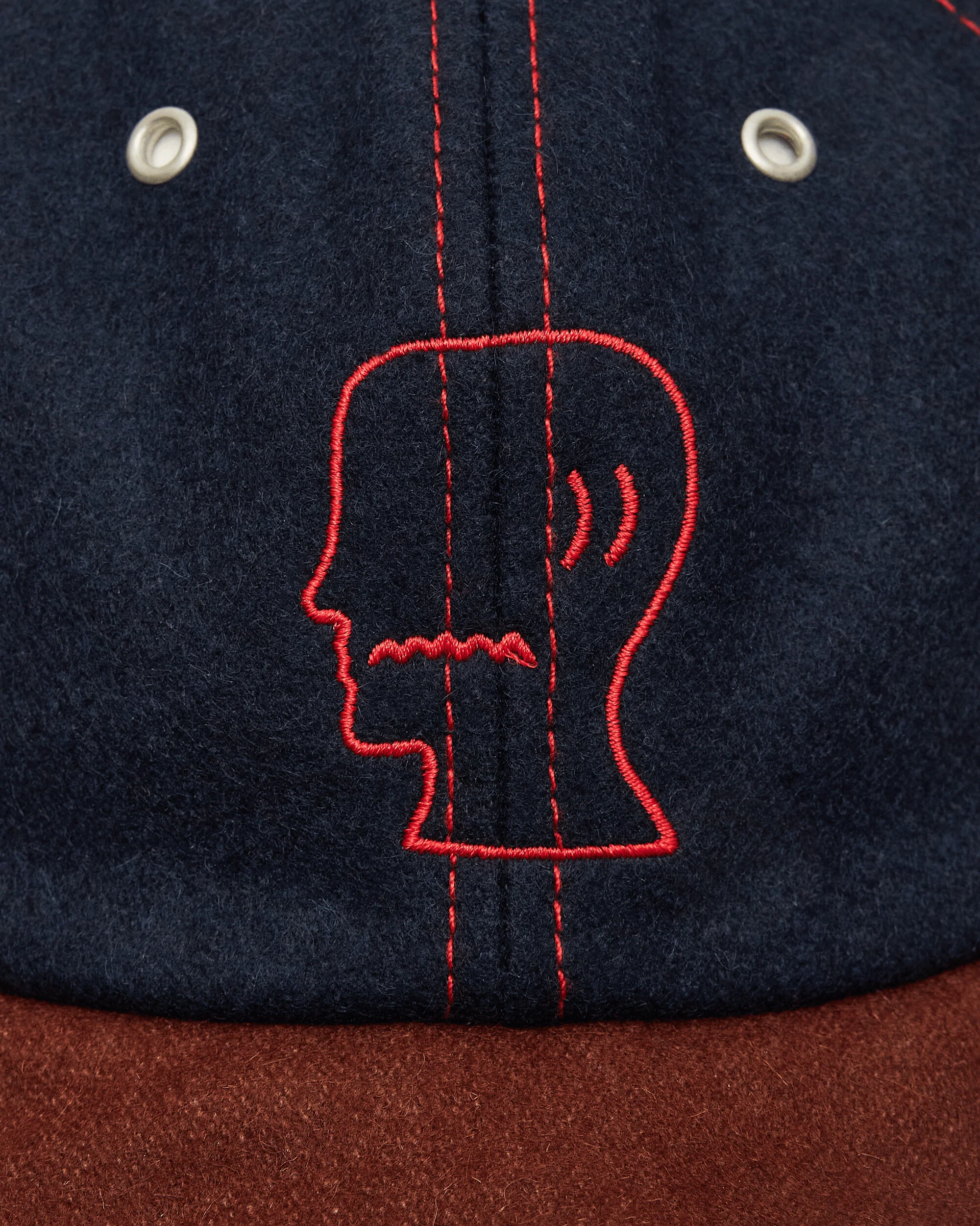 Flannel Wire Brim Hat Navy - Image 7