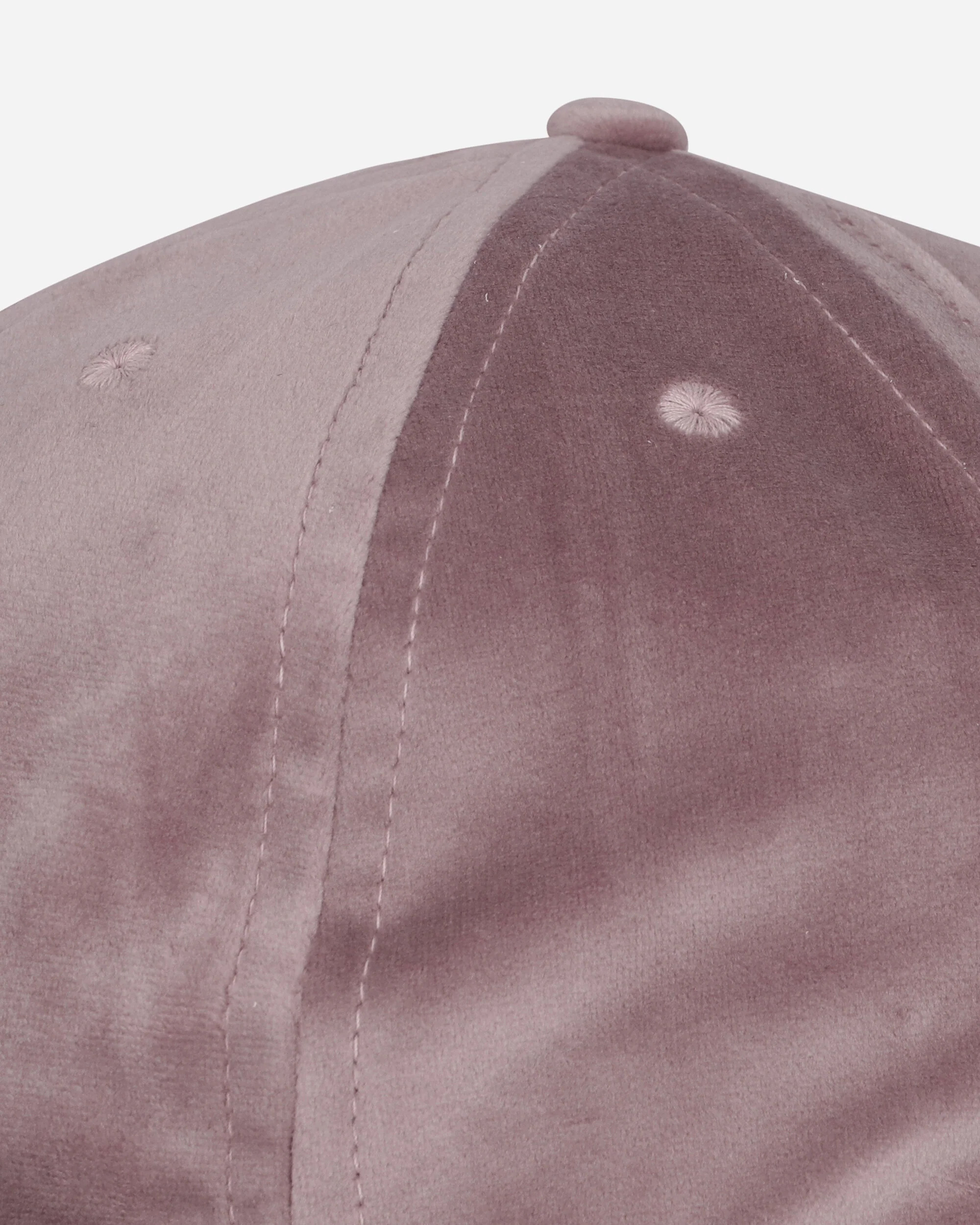 Velveteen Curved Front 6-Panel Hat Pink - Image 7