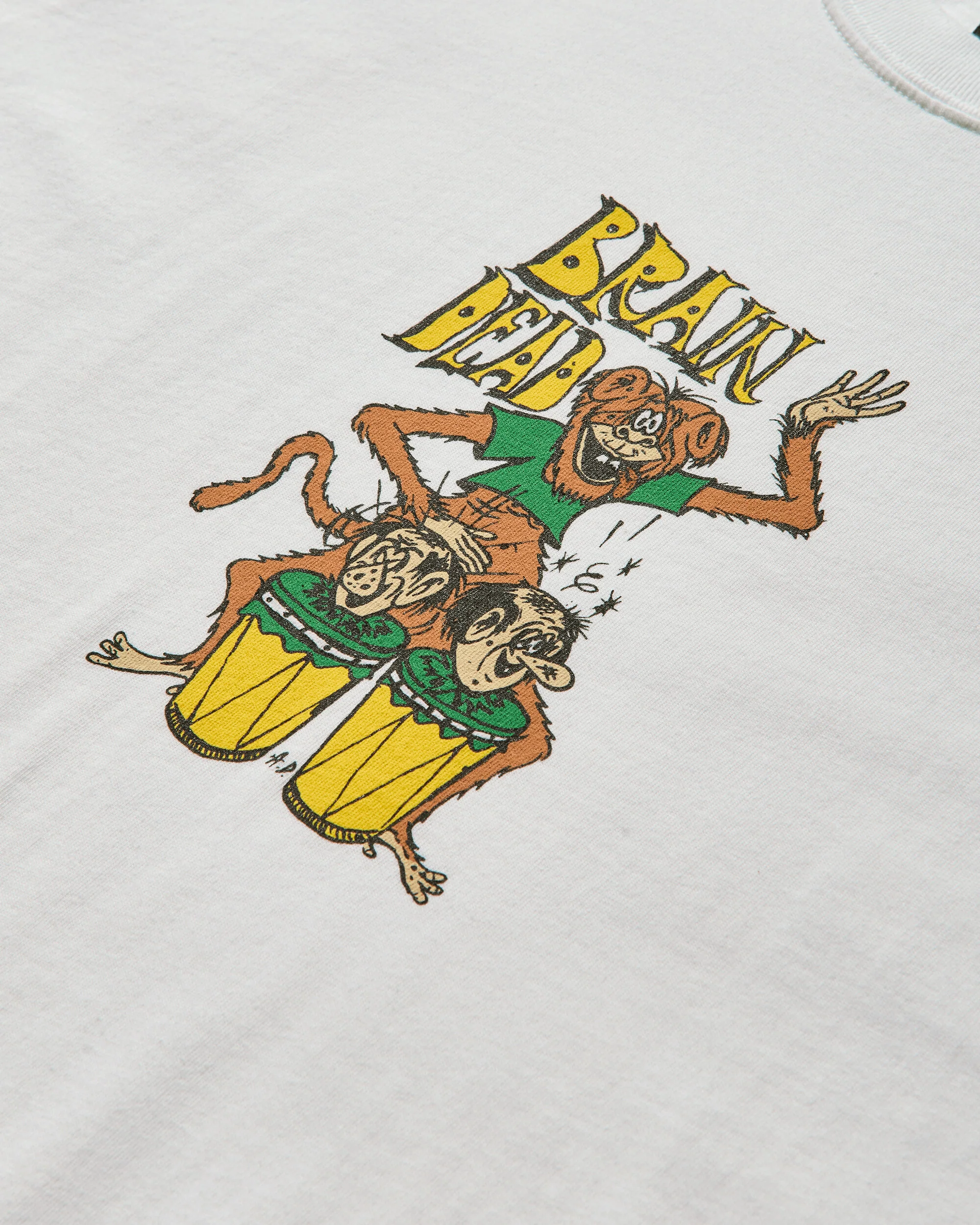 Men's Bongo Brain T-Shirt White - Image 3