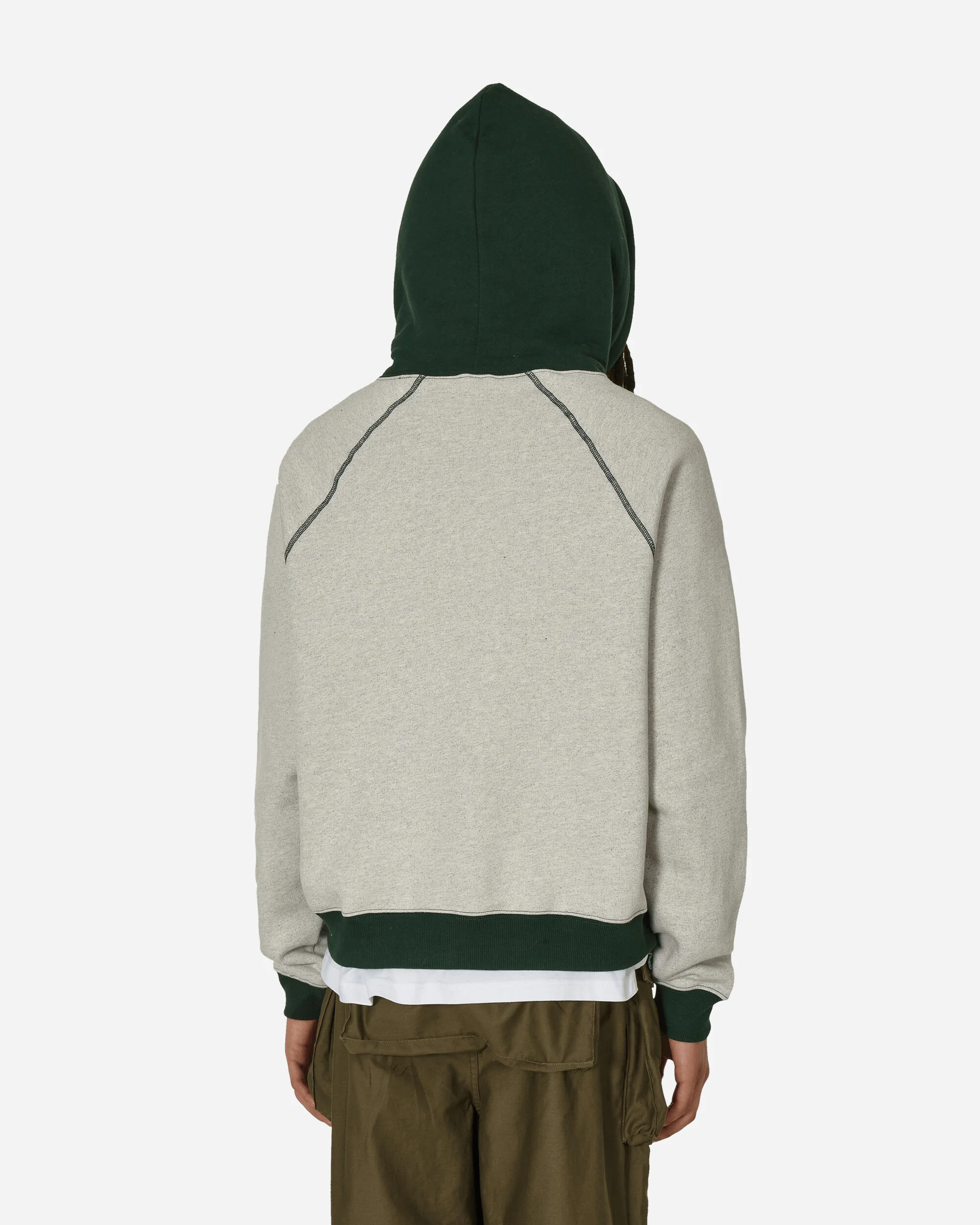 Fleece Logo Head Raglan Hoodie Oatmeal - Image 3