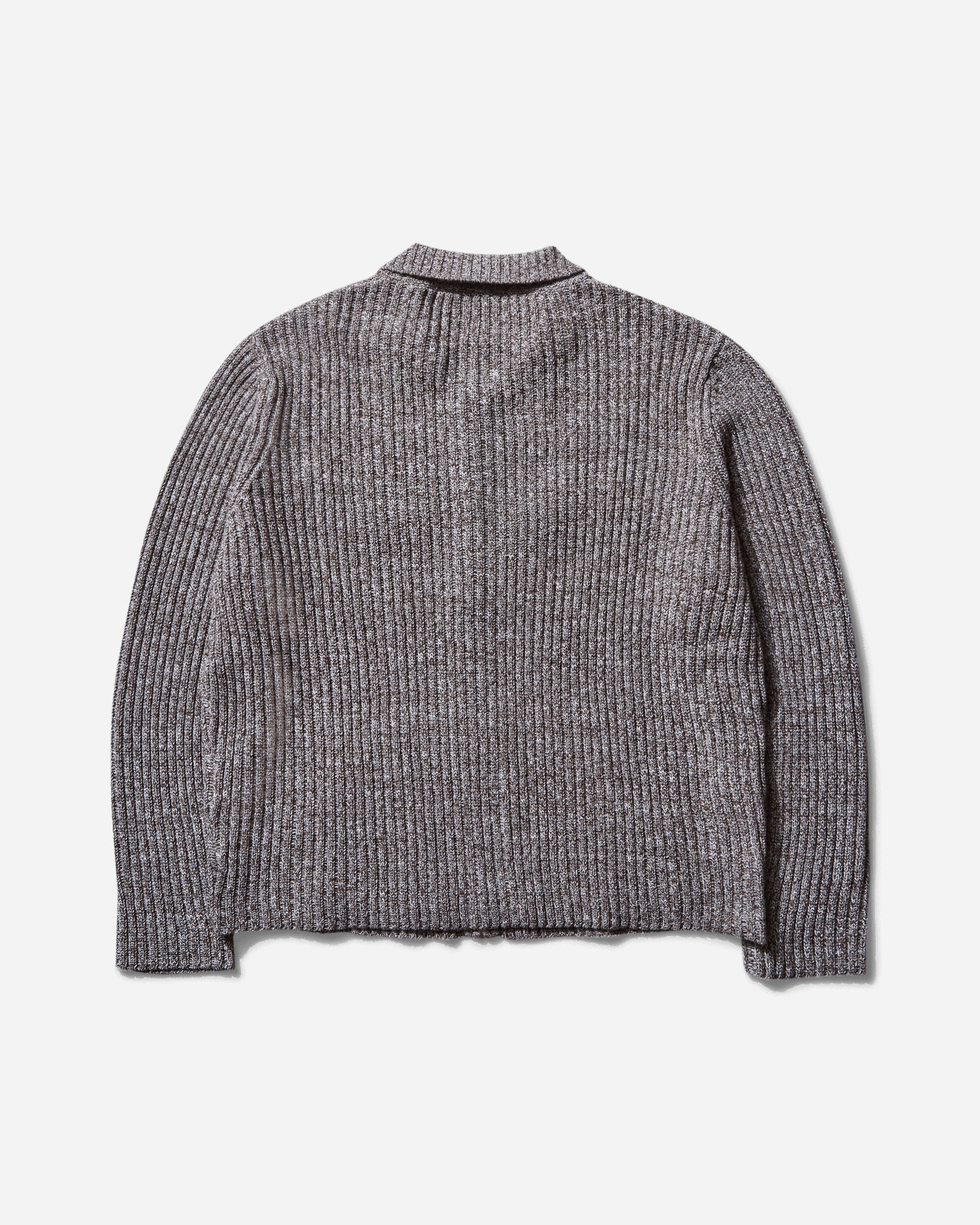Men's Rib Knit Cardigan Brown - Image 2