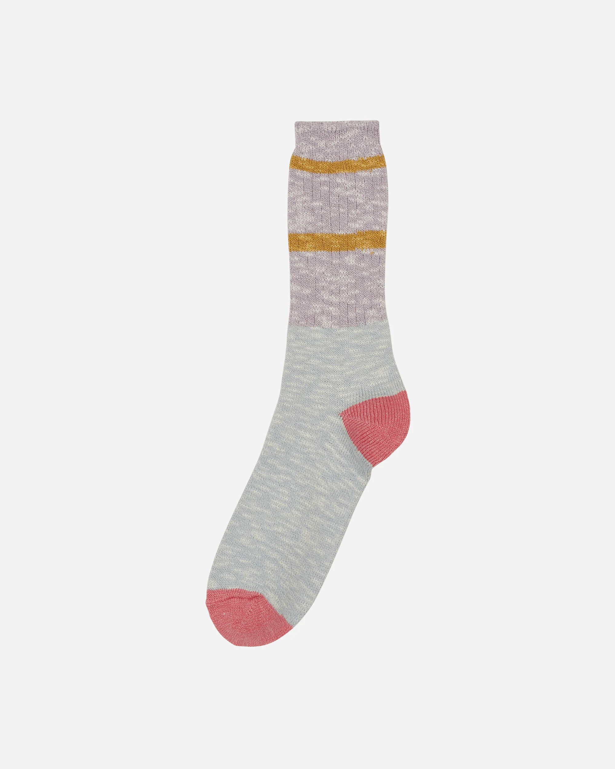 Slub 2 Stripes Crew Socks Light Blue - Image 2