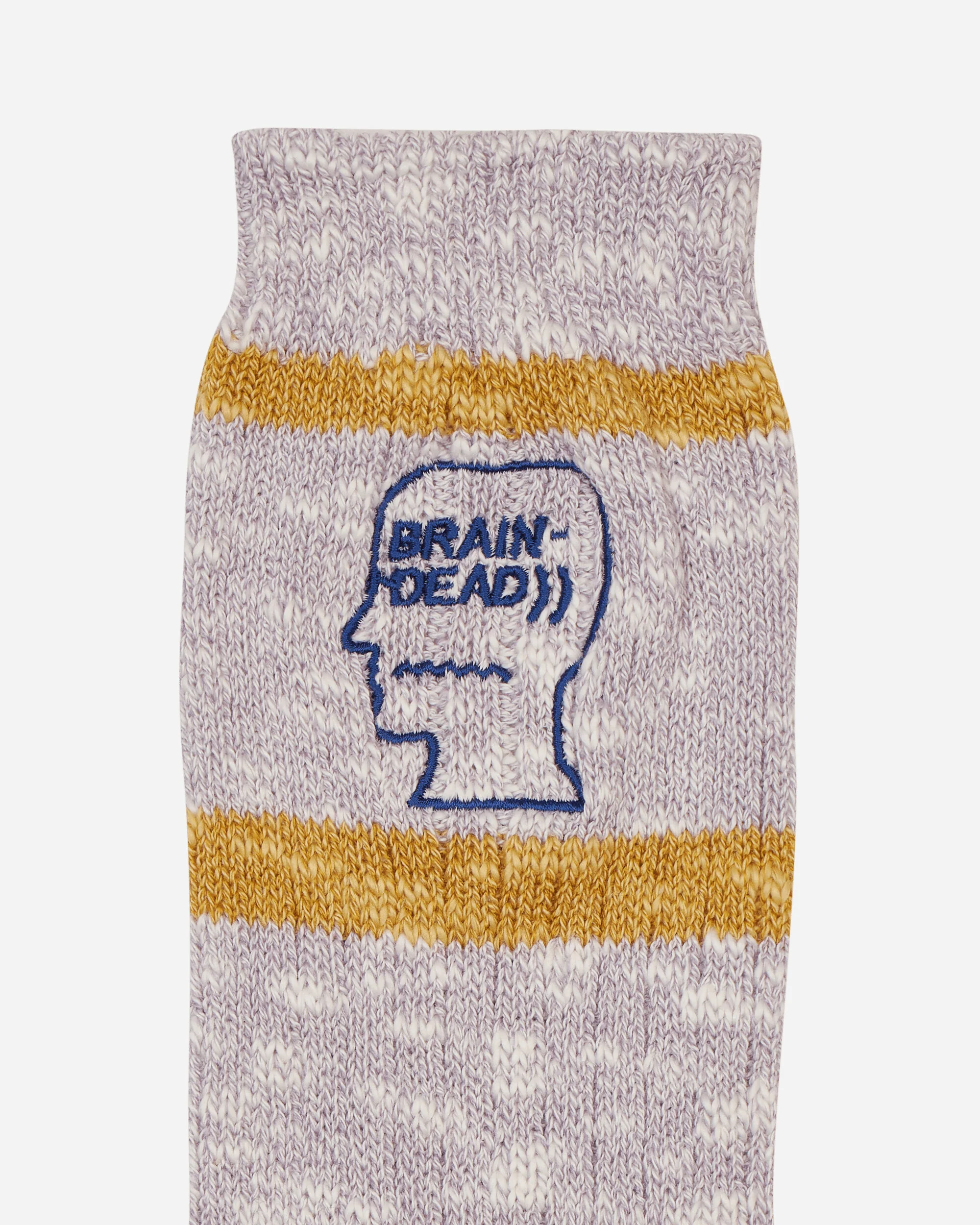Slub 2 Stripes Crew Socks Light Blue - Image 3