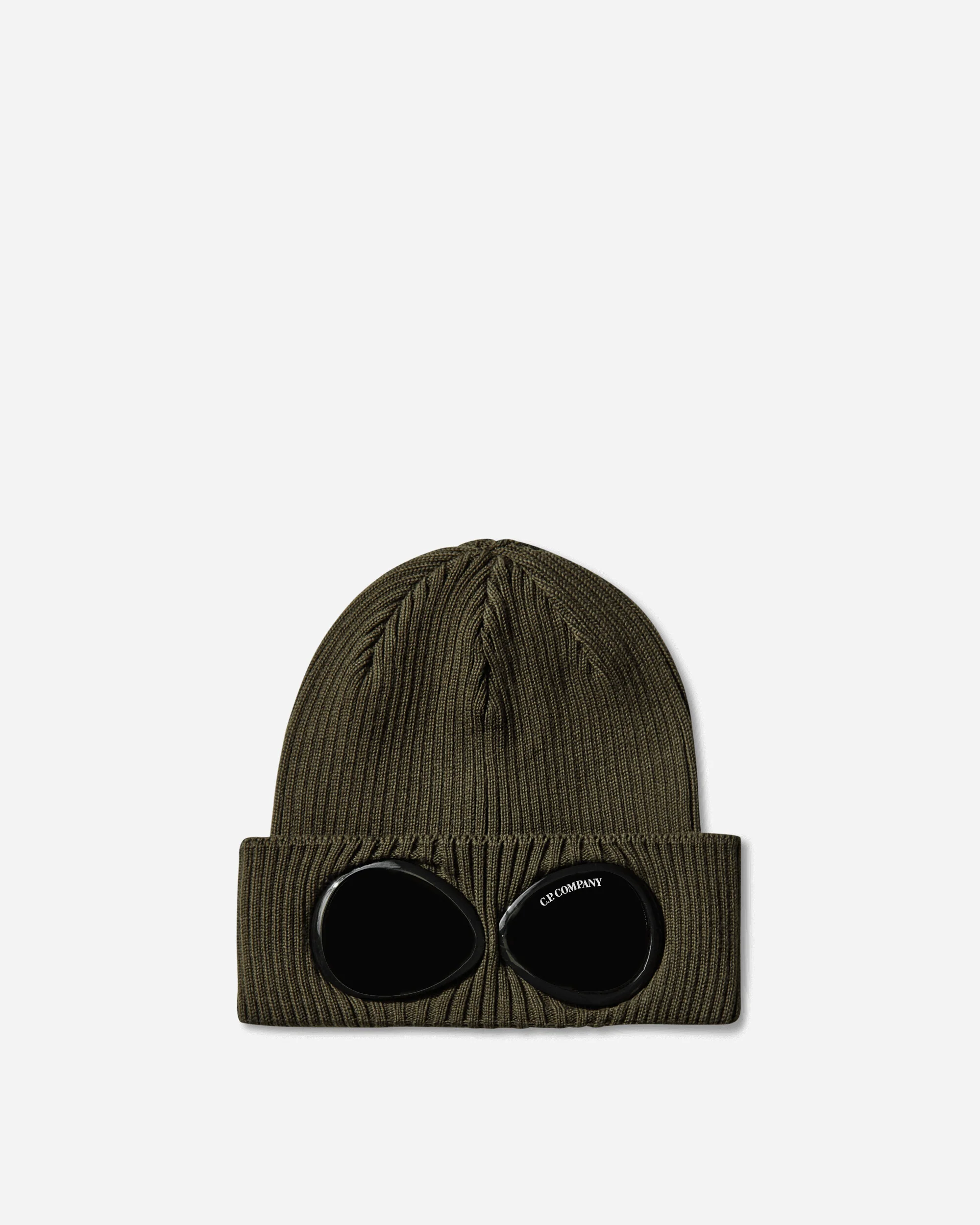 Cotton Goggle Beanie Ivy Green