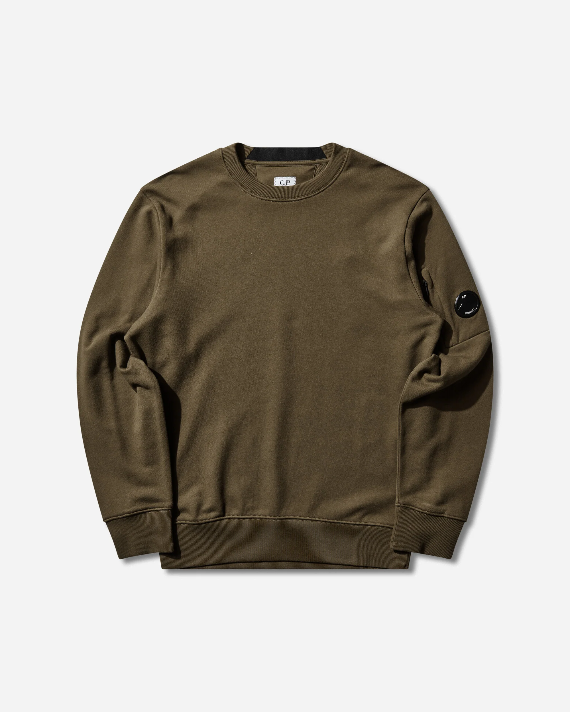 Men's Diagonal Raised Fleece Crewneck Sweatshirt Ivy Green