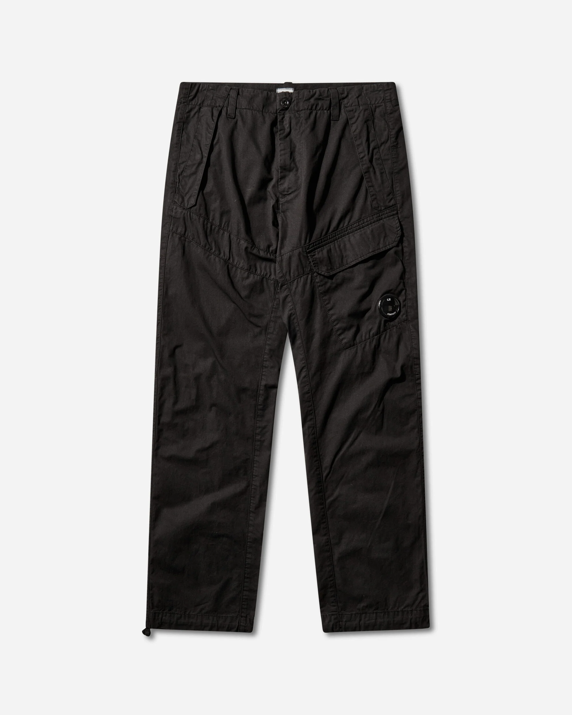 Men's Cotton Gabardine Cargo Pants Black