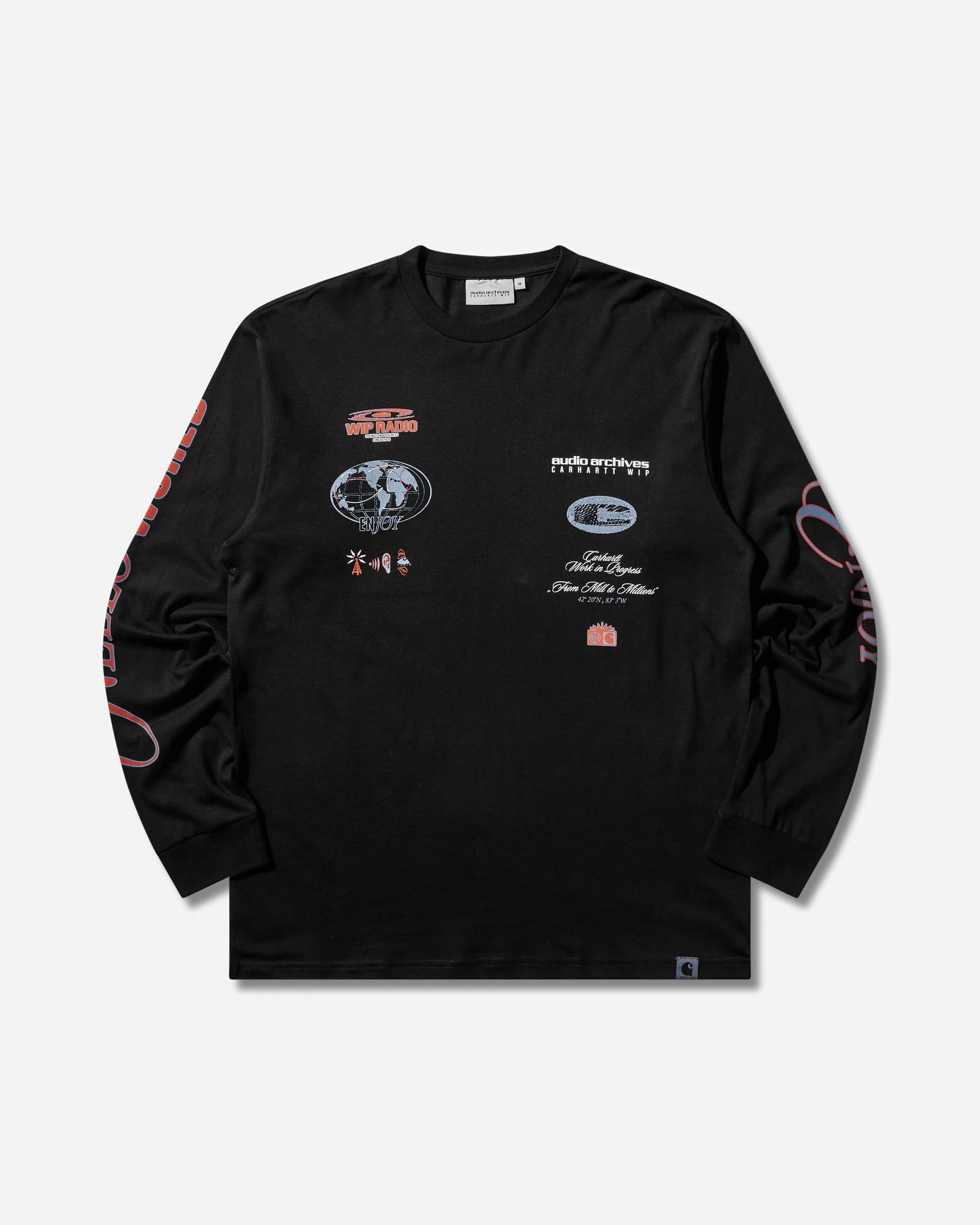Audio Archives WIP Longsleeve T-Shirt Black