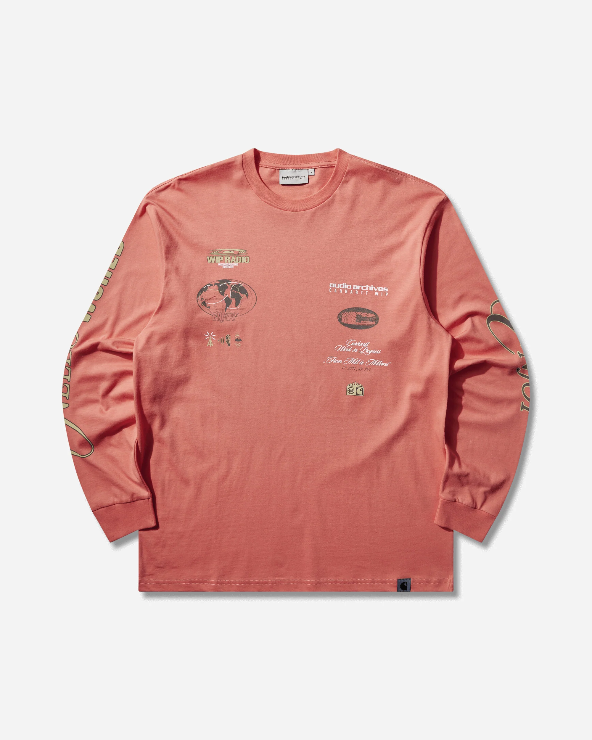 Audio Archives WIP Longsleeve T-Shirt Orange