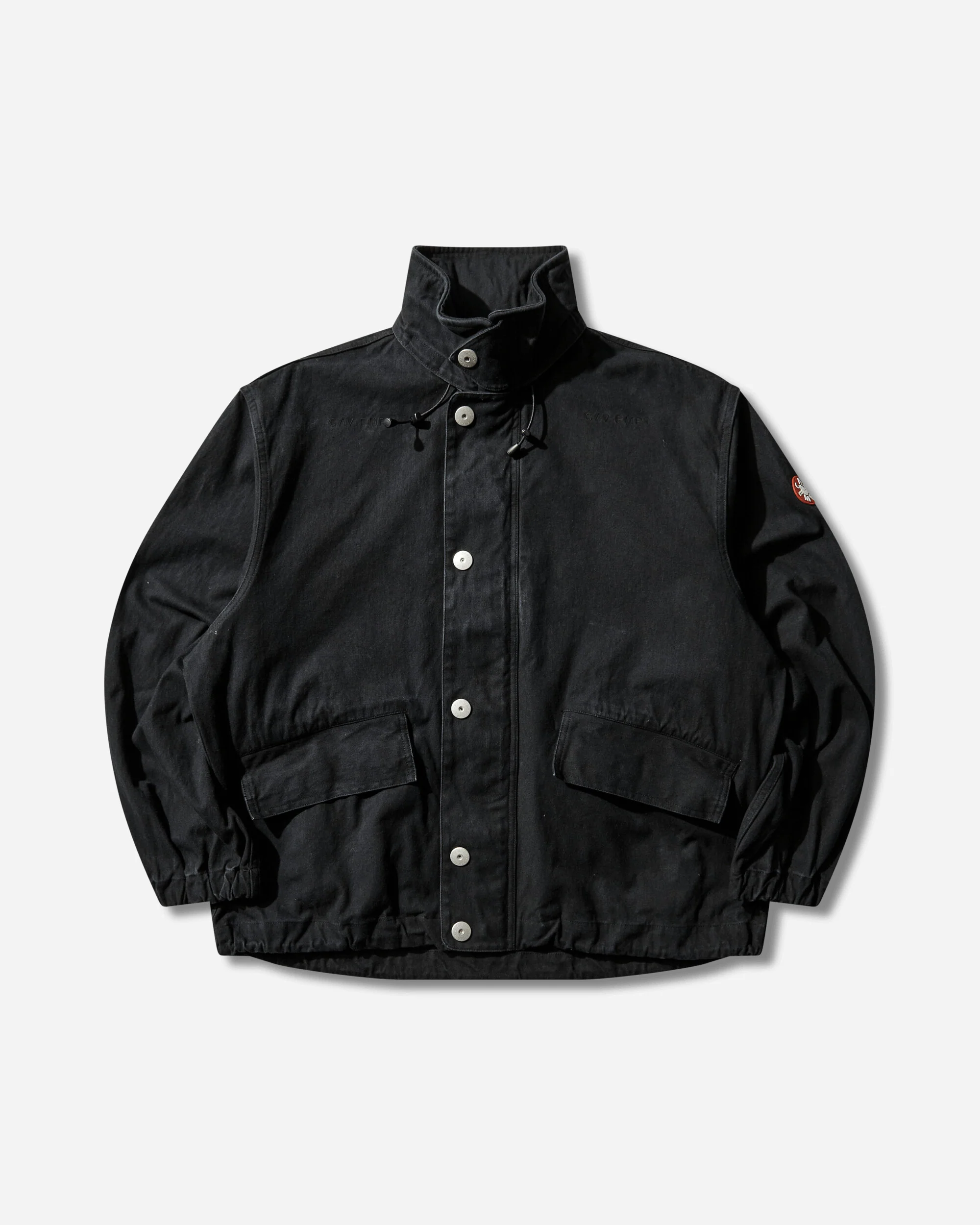 Men's Canvas Casual Zip Jacket Black
