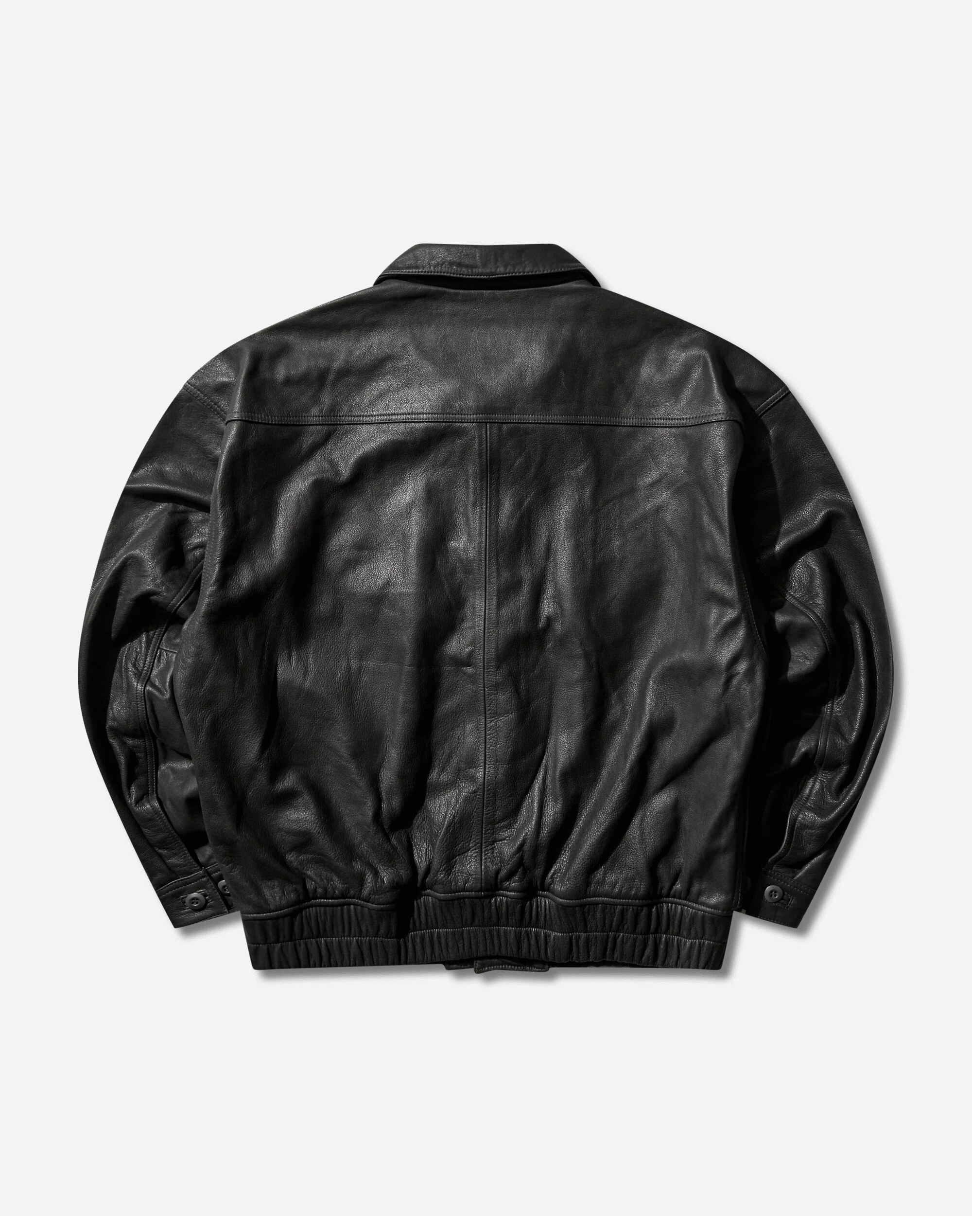 Men's Community Leather Jacket Grey - Image 2
