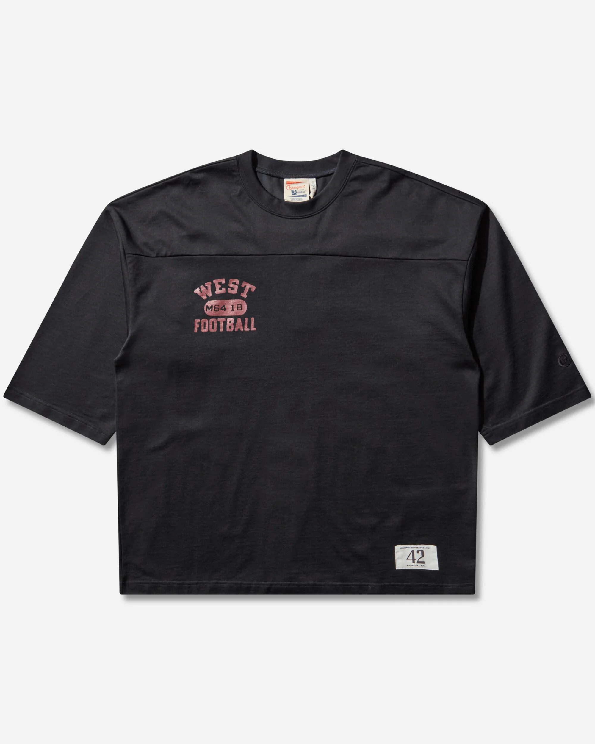 Men’s Index & Archives Lighthouse 3/4 Sleeve T-Shirt Black
