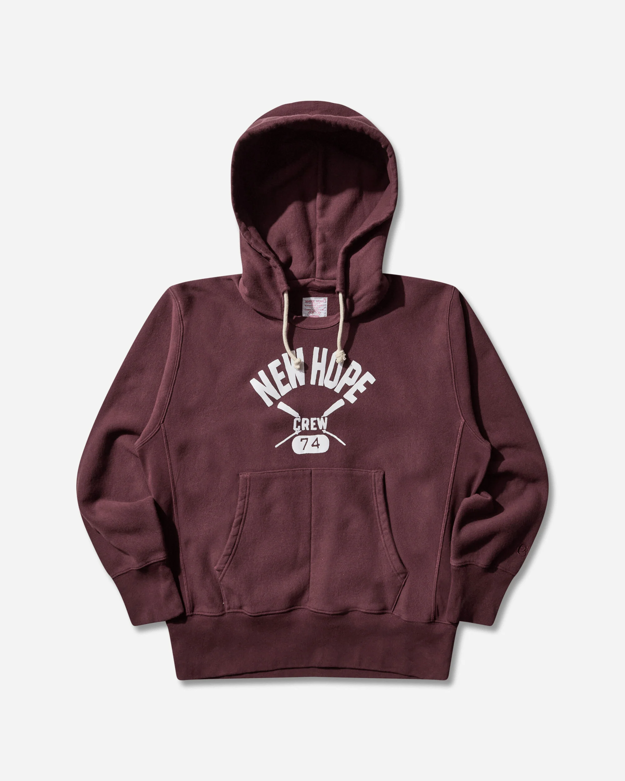 Men’s Index & Archives Lighthouse Reverse Weave Fleece Hoodie Brown