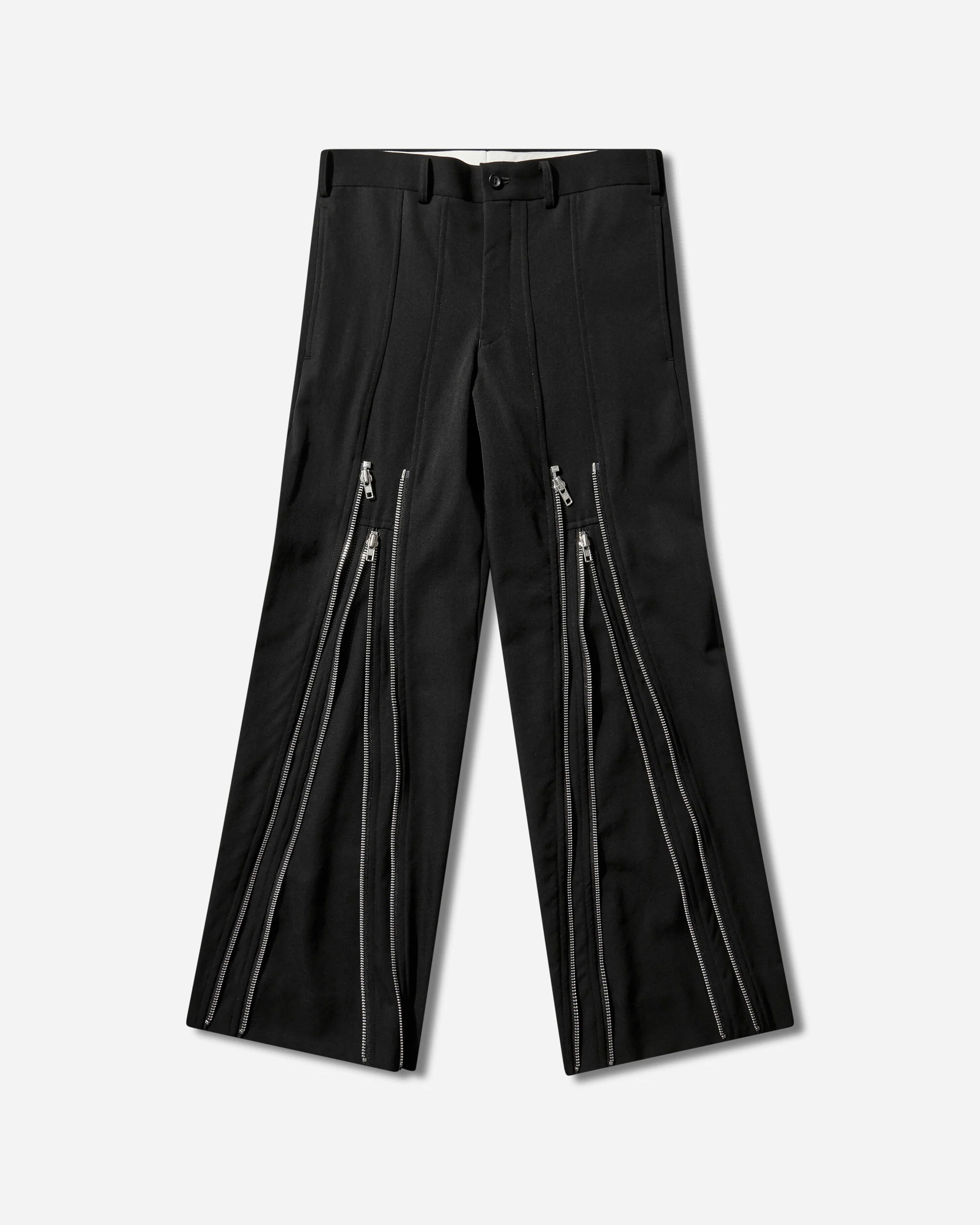 Men's Zipped Trousers Black