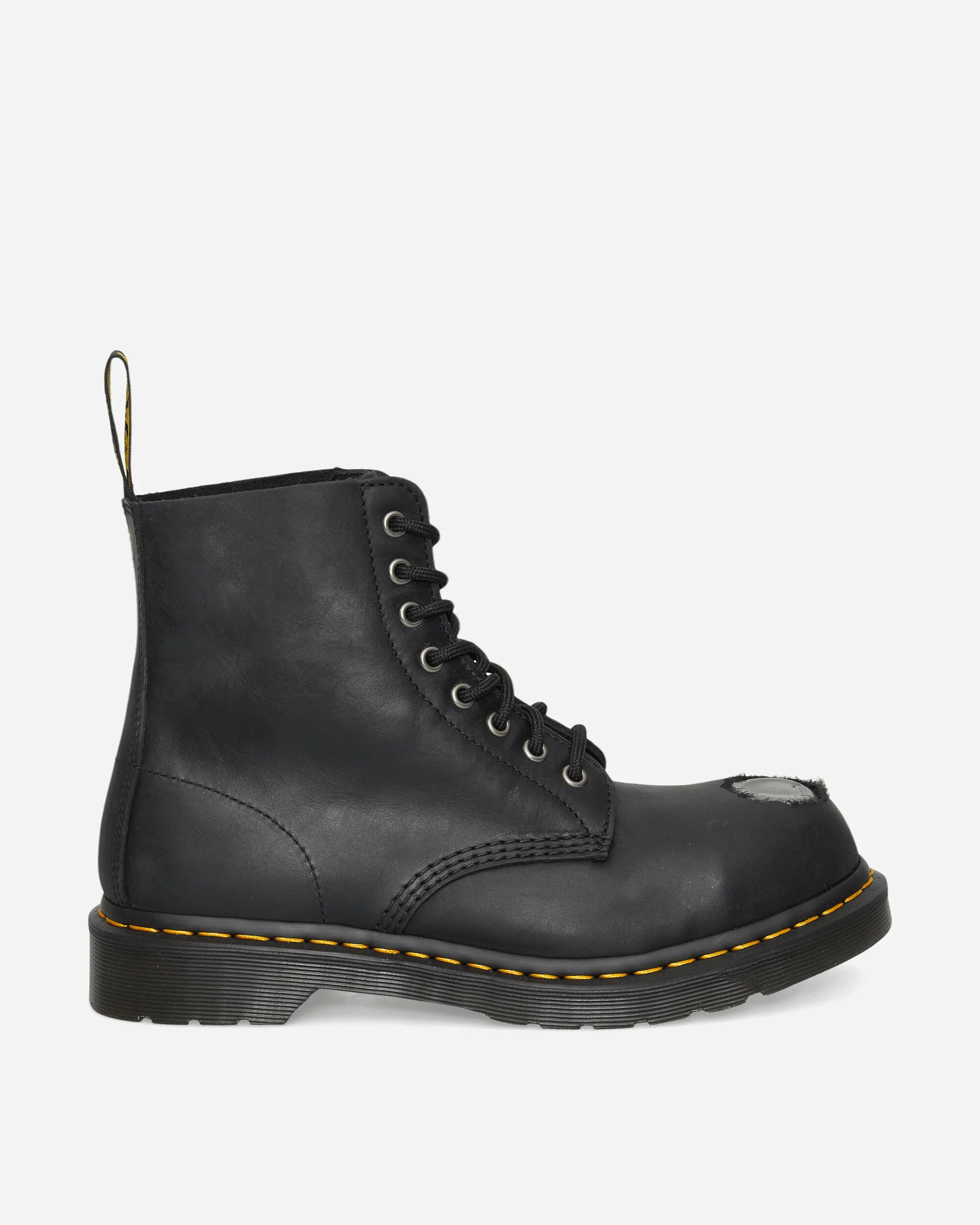 1460 Metal Toe Leather Boots Black