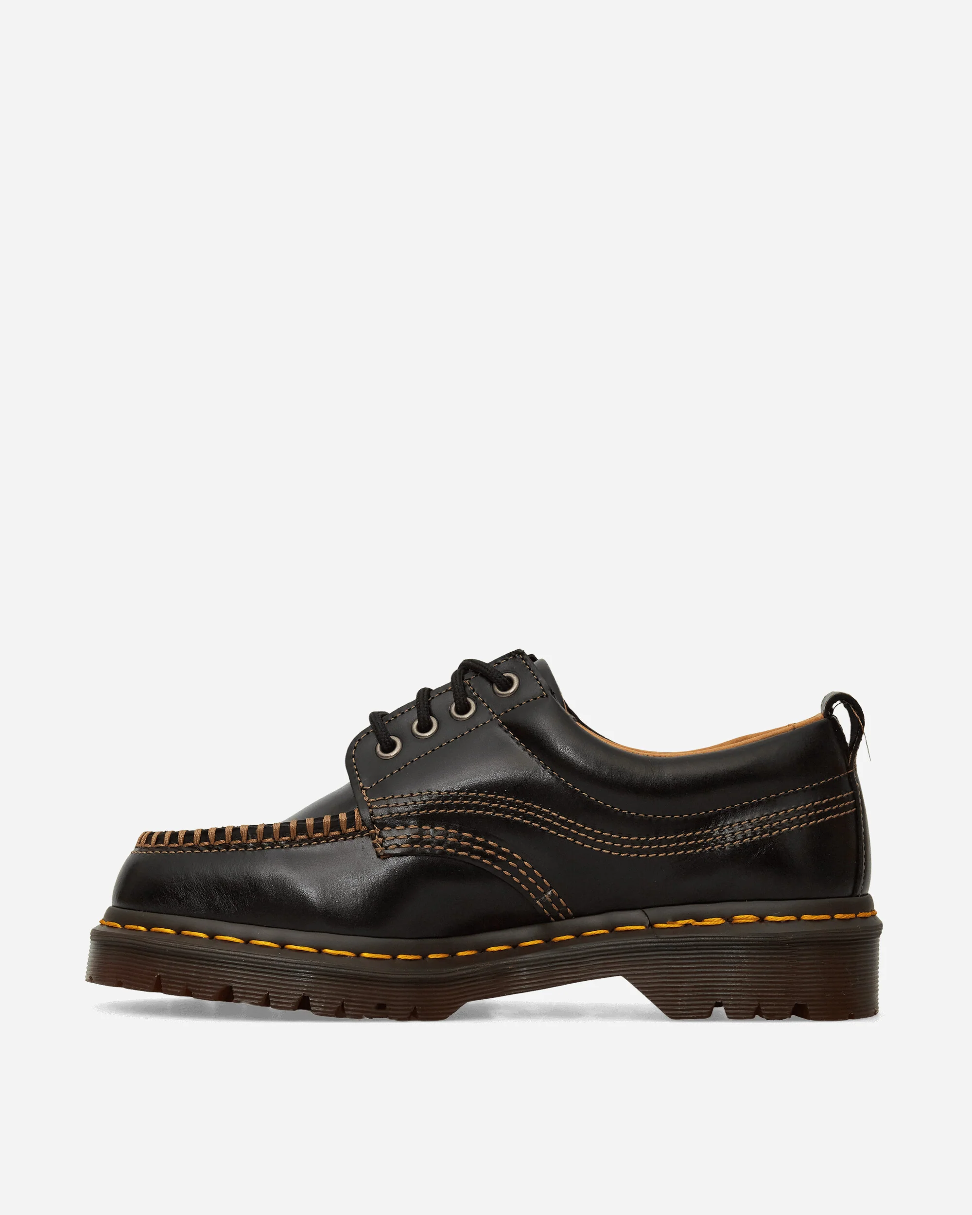 Lowell Leather Moc Toe Shoes Black - Image 3