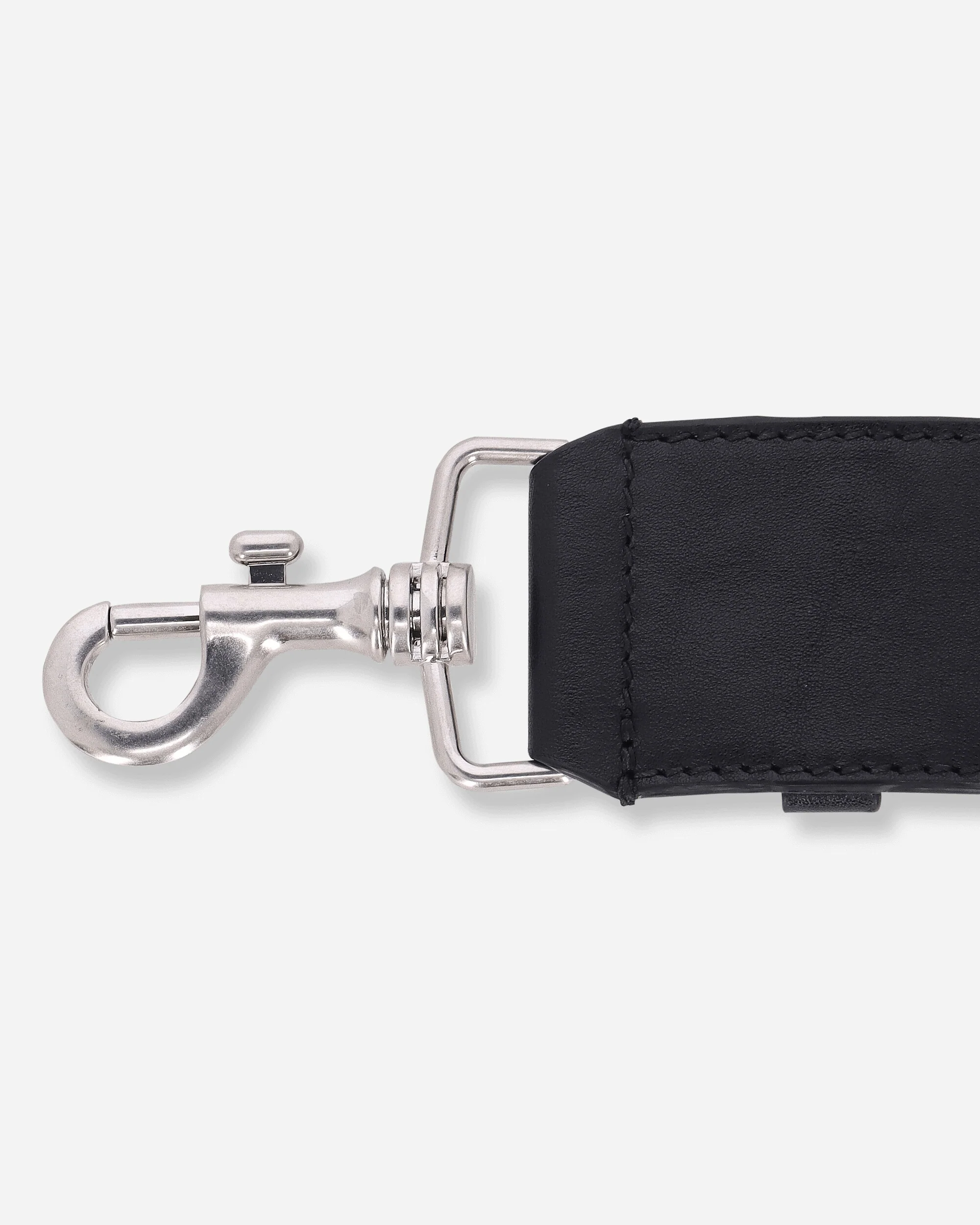 Elasticated Leather Belt Black - Image 5
