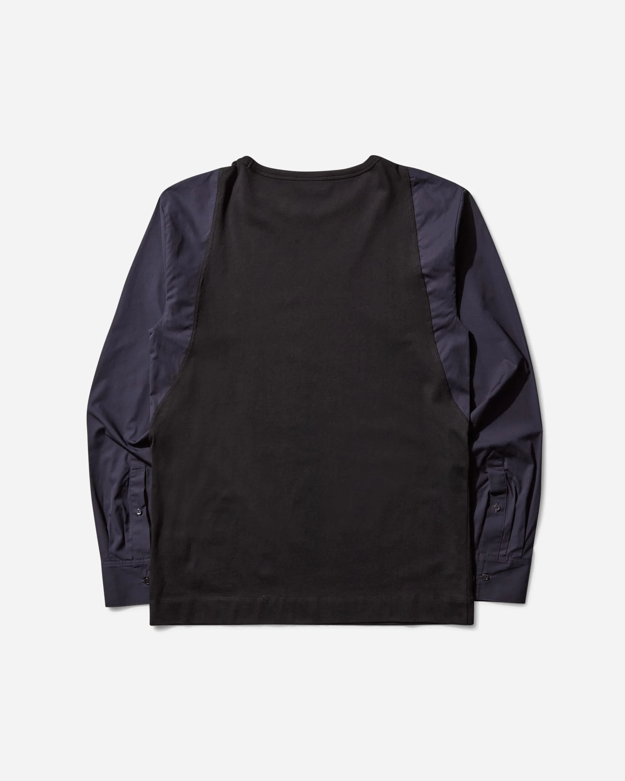 Men's Contrast Sleeves T-Shirt Black - Image 2