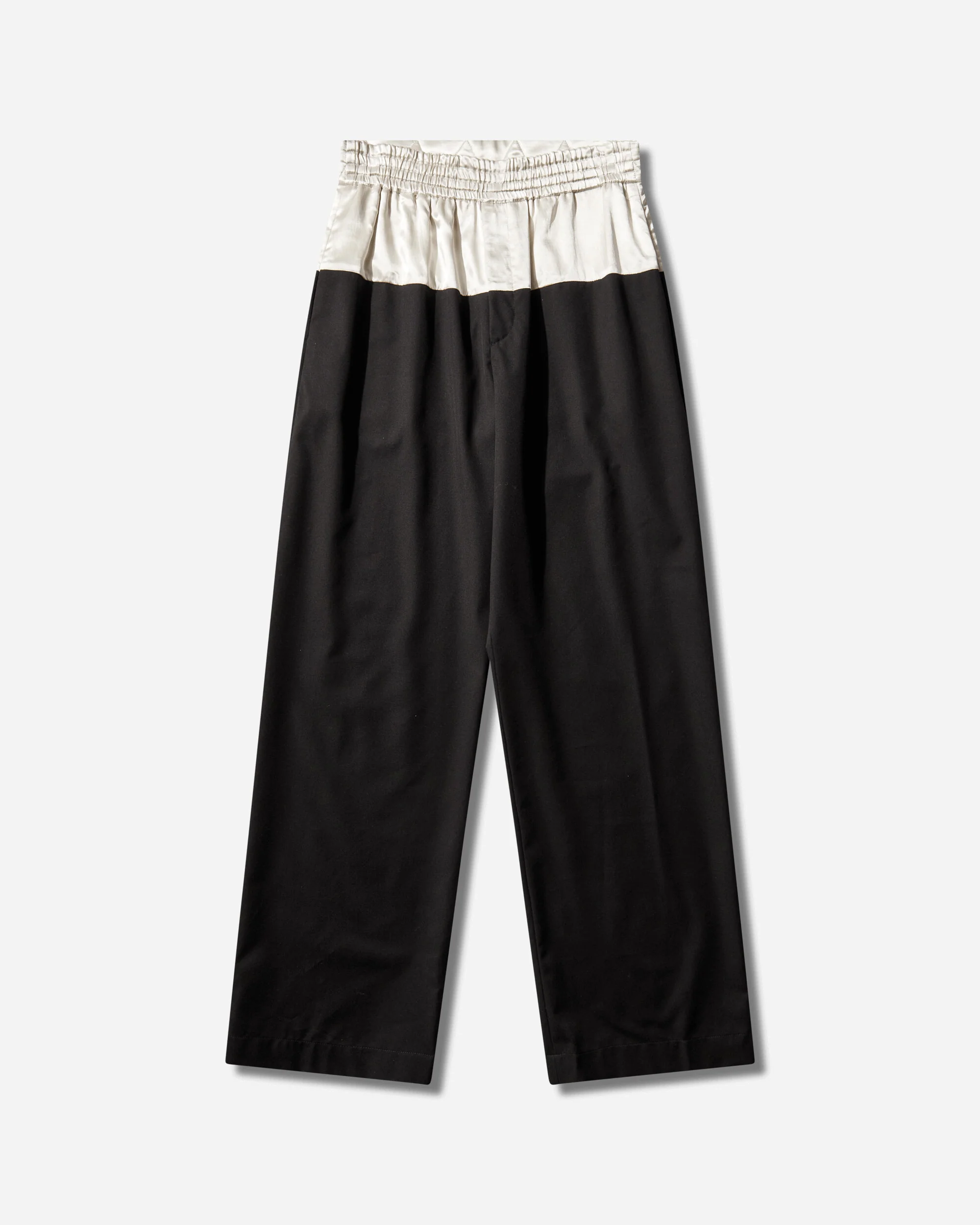 Men's Contrast Waist Pants Black
