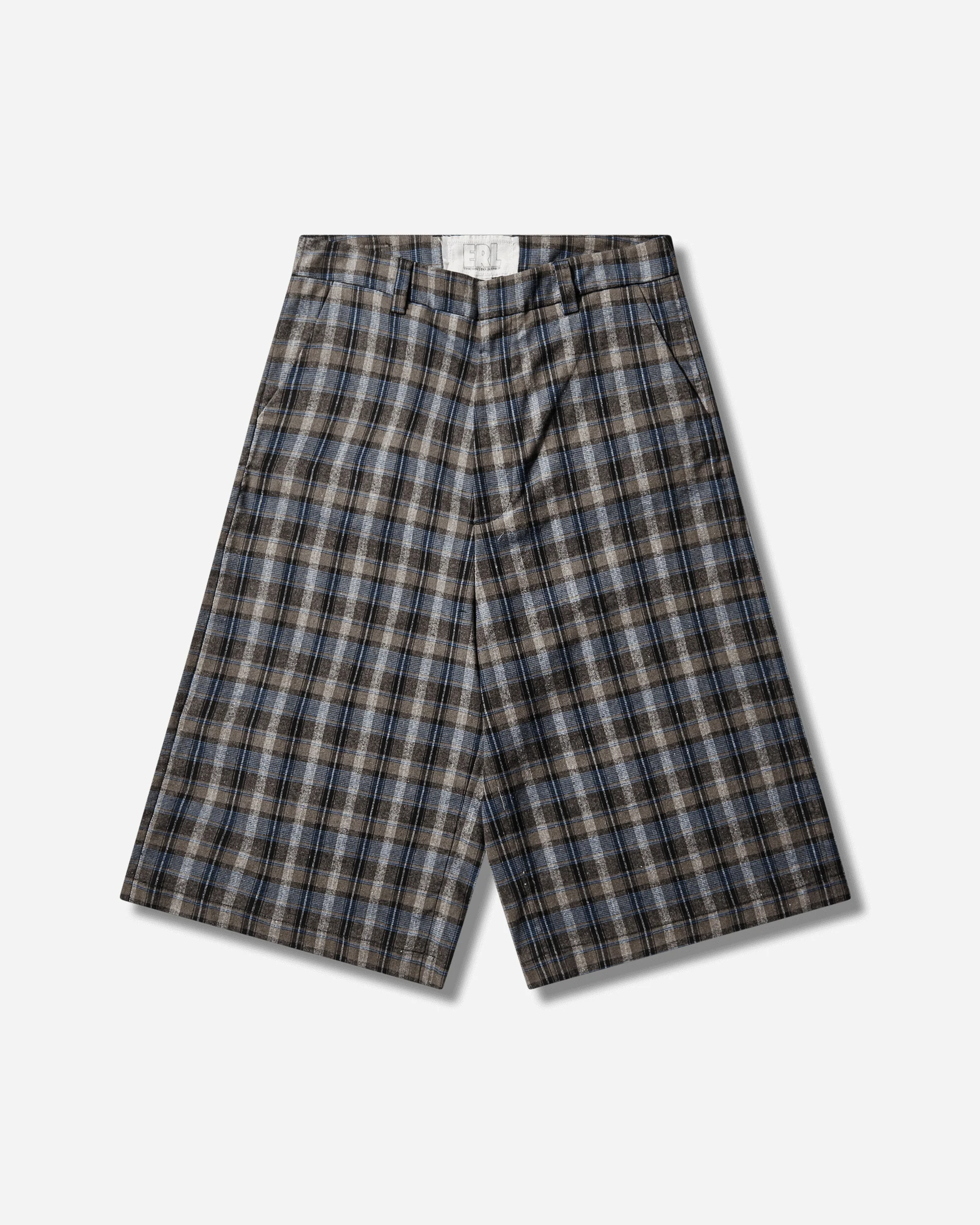 Men's Check Shorts Grey