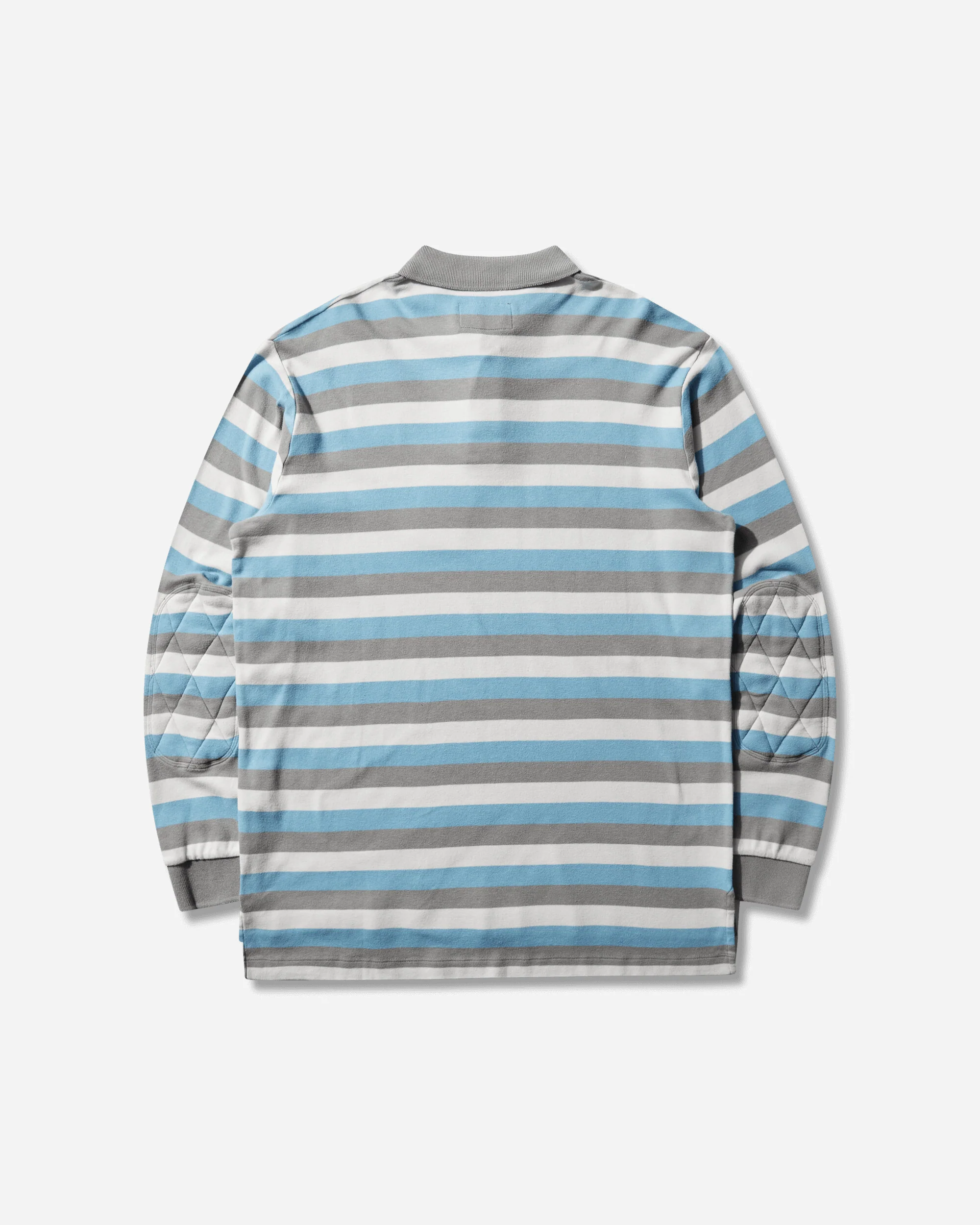 Men's Striped Long Sleeve Polo Blue - Image 2