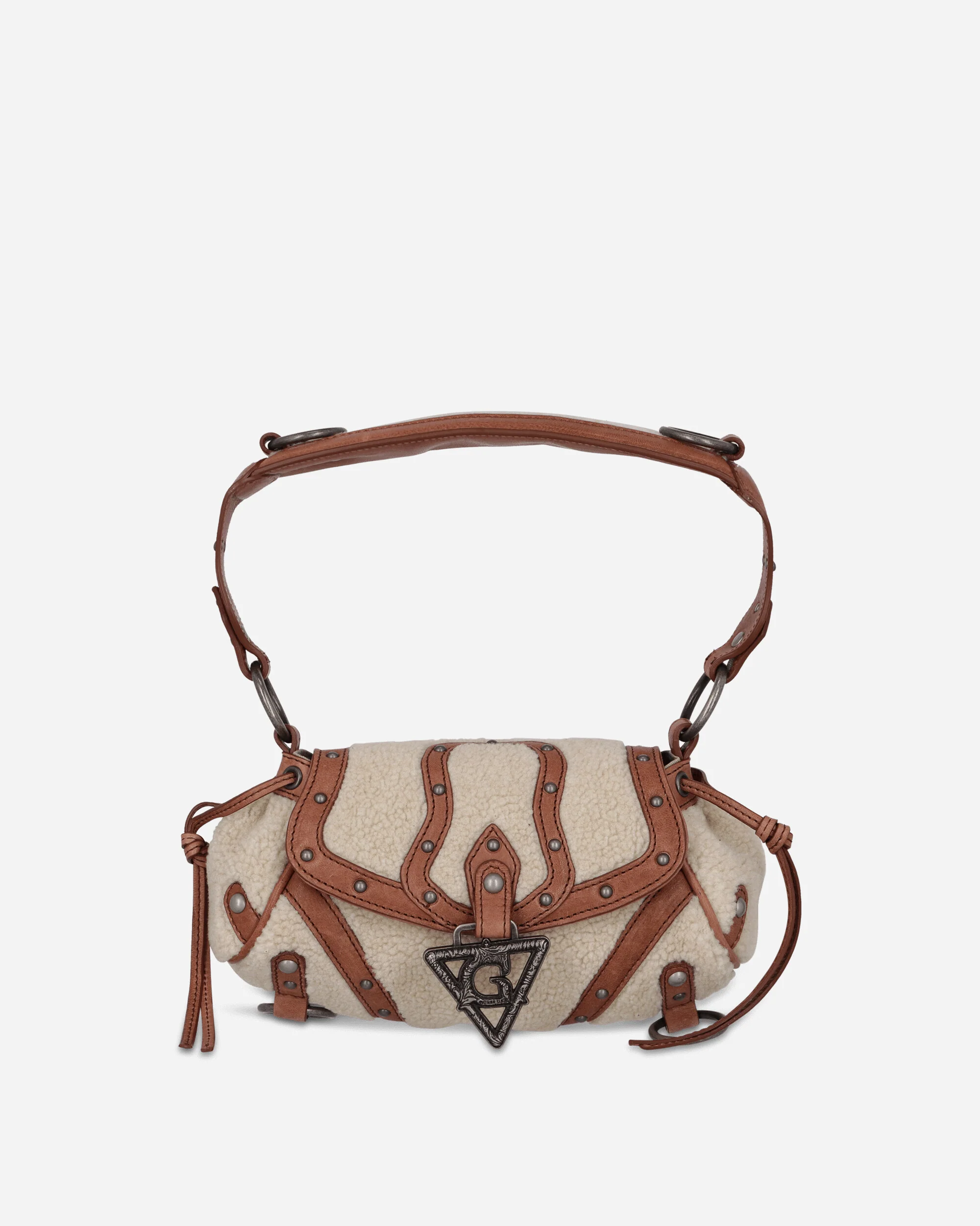 Mini Claudia Fur Bag Off White
