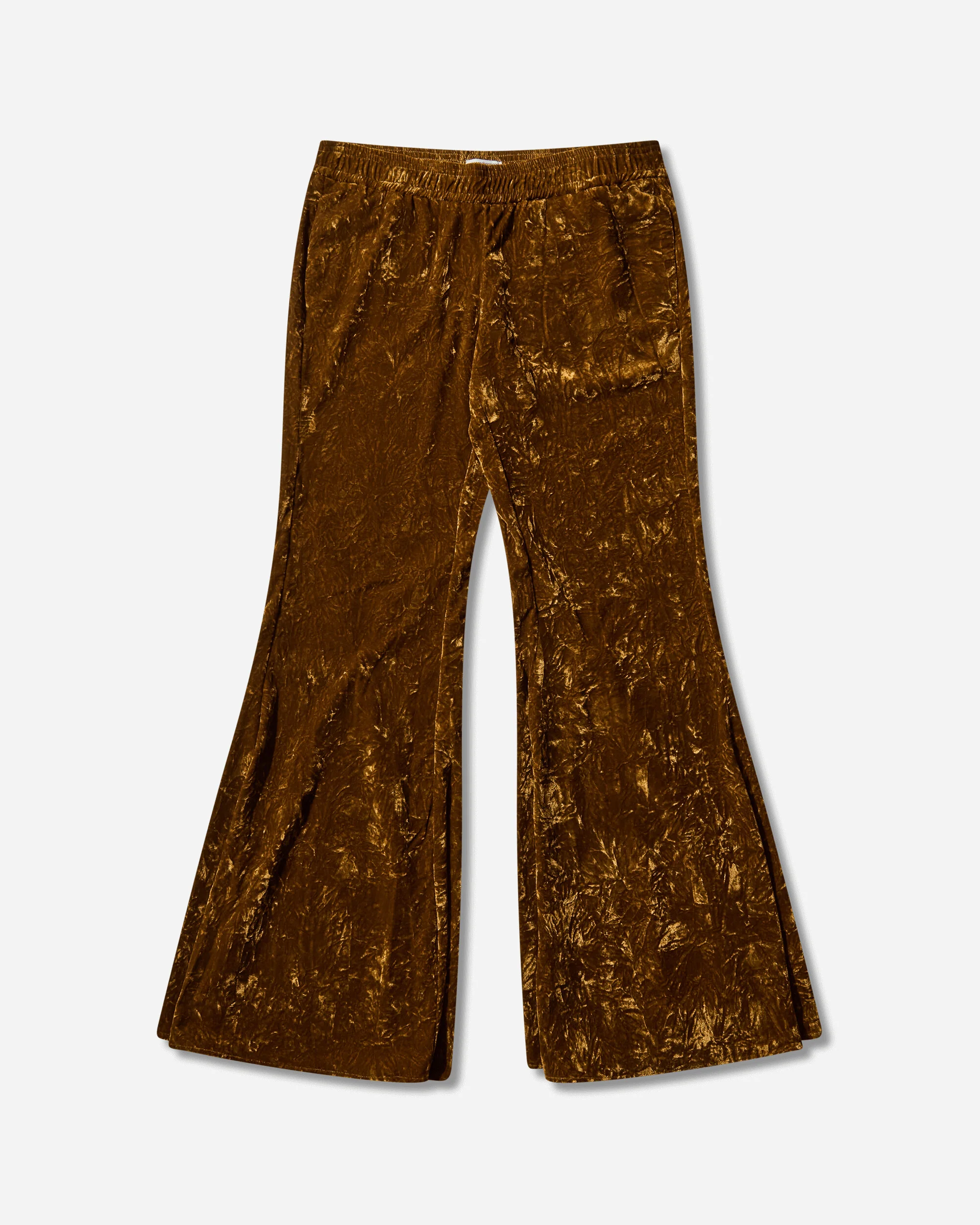 Women's Velour Flare Pants Brown Liqueur