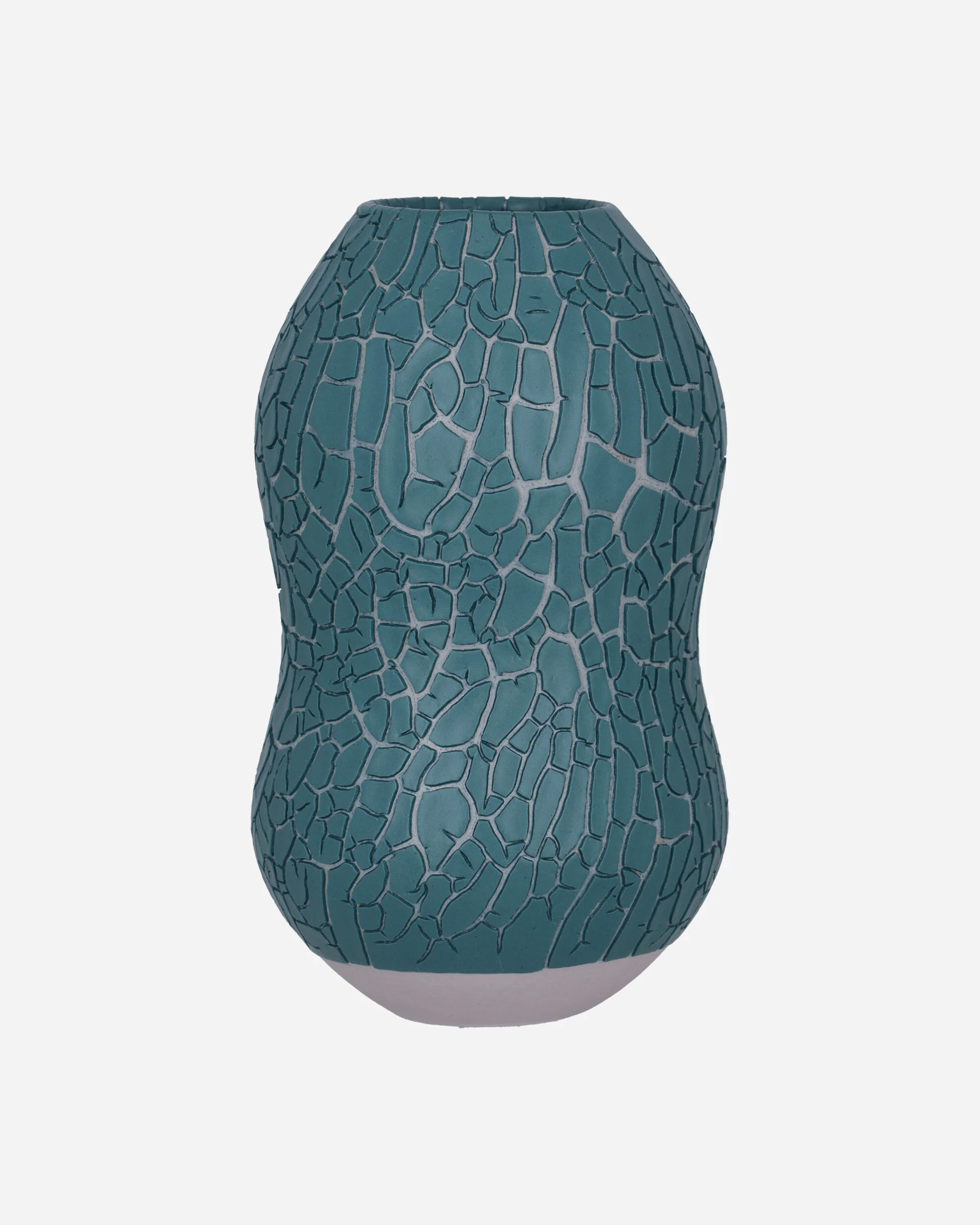 Crackle Vase By Seth Light Blue