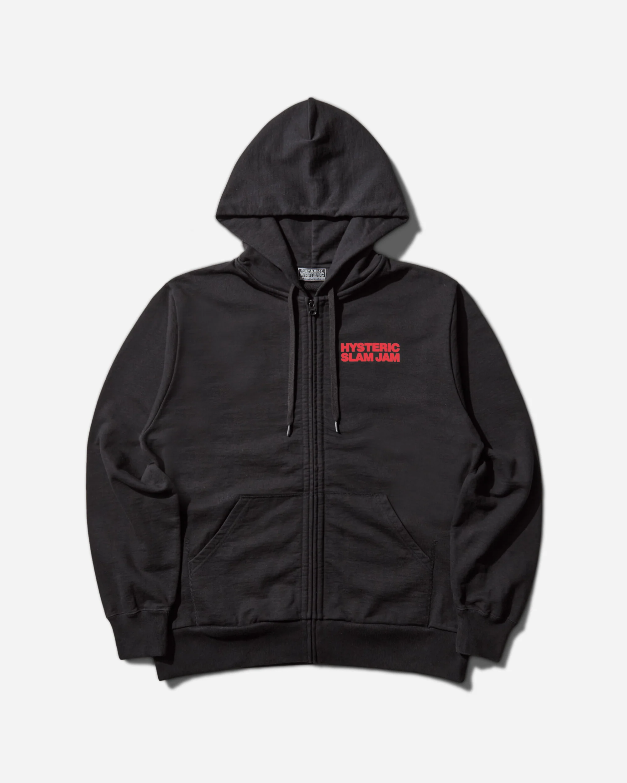 Slam Jam Hysteric Angels Zip Up Hoodie Black