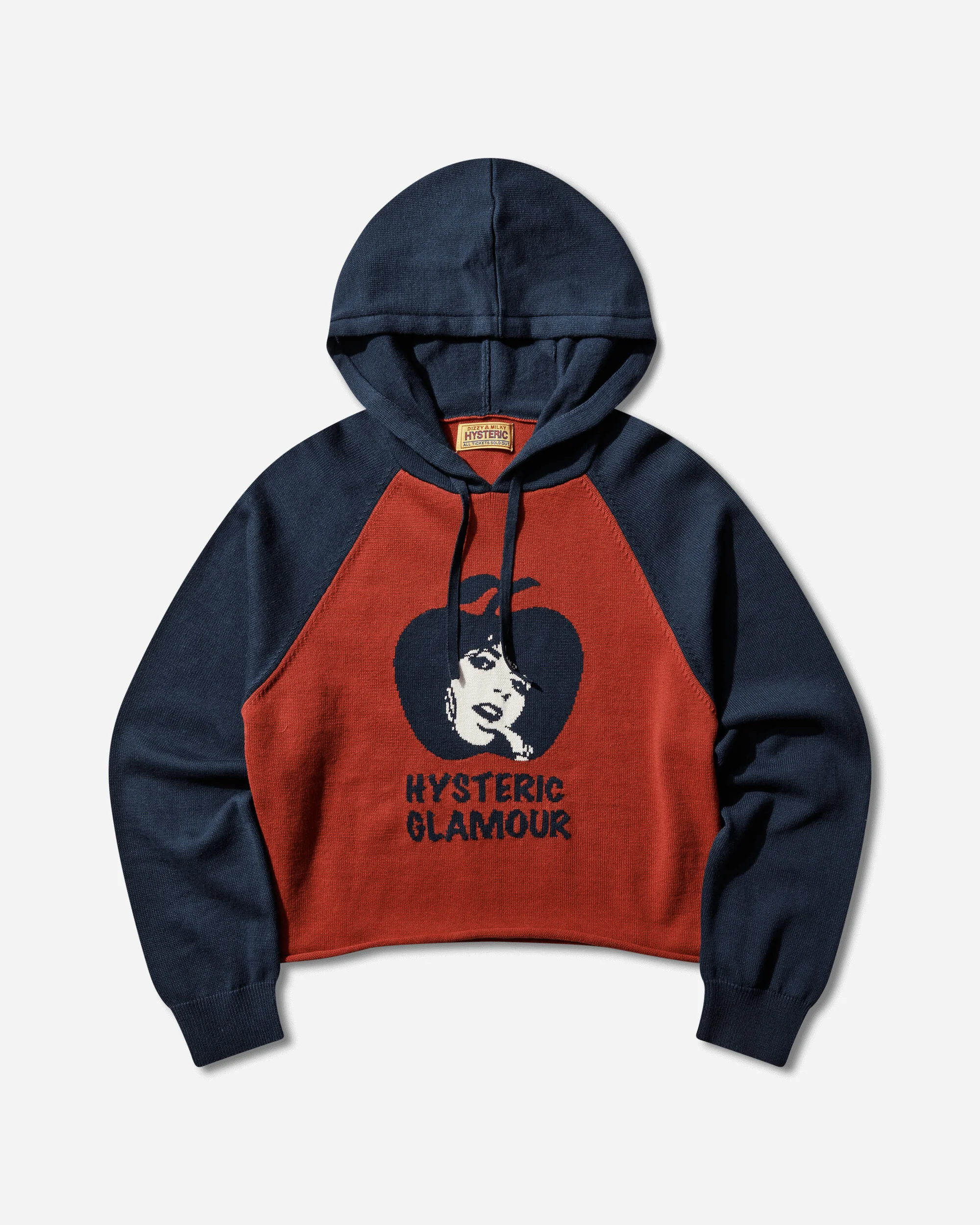 Women's Apple Girl Knitted Hoodie Multicolor